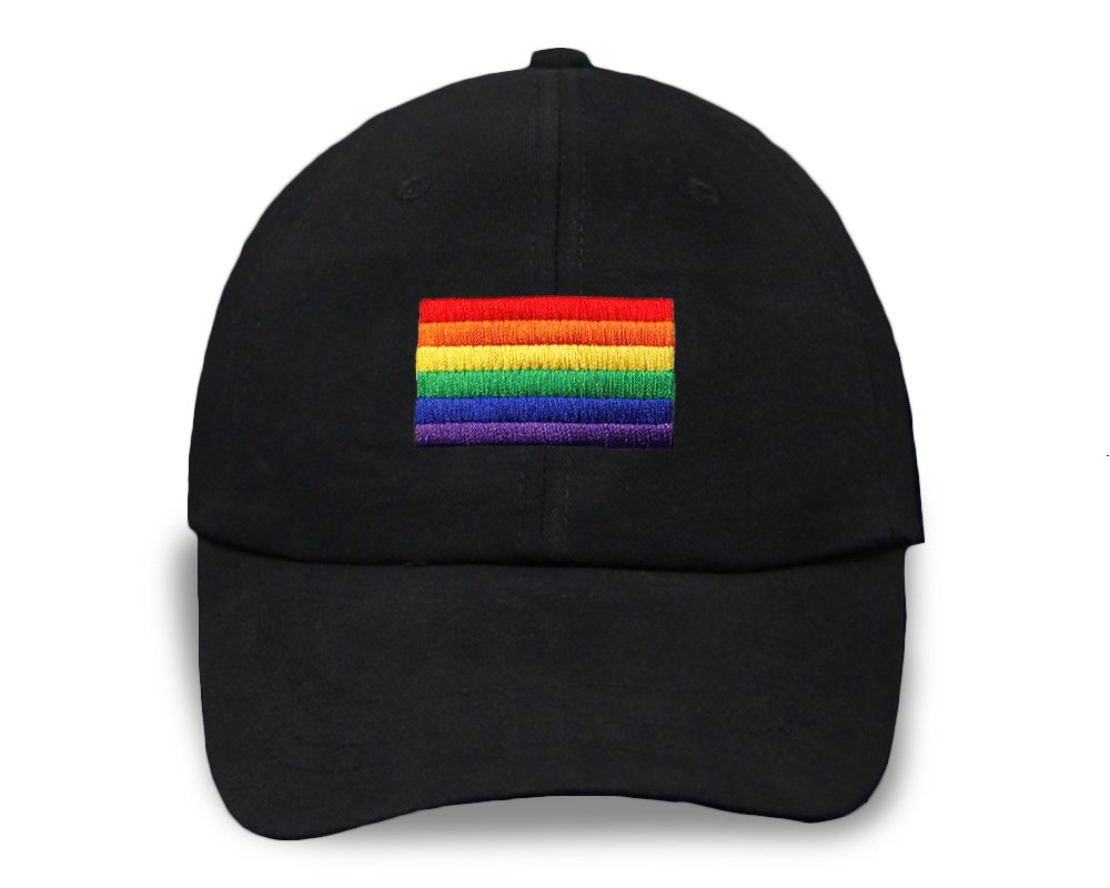 LGBT Pride Rainbow Embroidered Baseball Cap - Adjustable Velcro Back Hat for Men & Women - Perfect for Pride Parades, Festivals & LGBTQ+ Events
