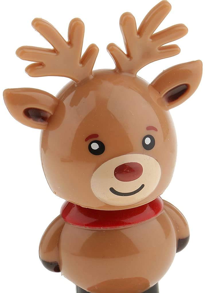 4pcs Solar Powered Christmas Dancing Toys - Snowman, Santa, Reindeer Holiday Decorations for Home, Office, Car & Window | Fun Solar Nodding Ornaments for Xmas Gifts & Party Decor