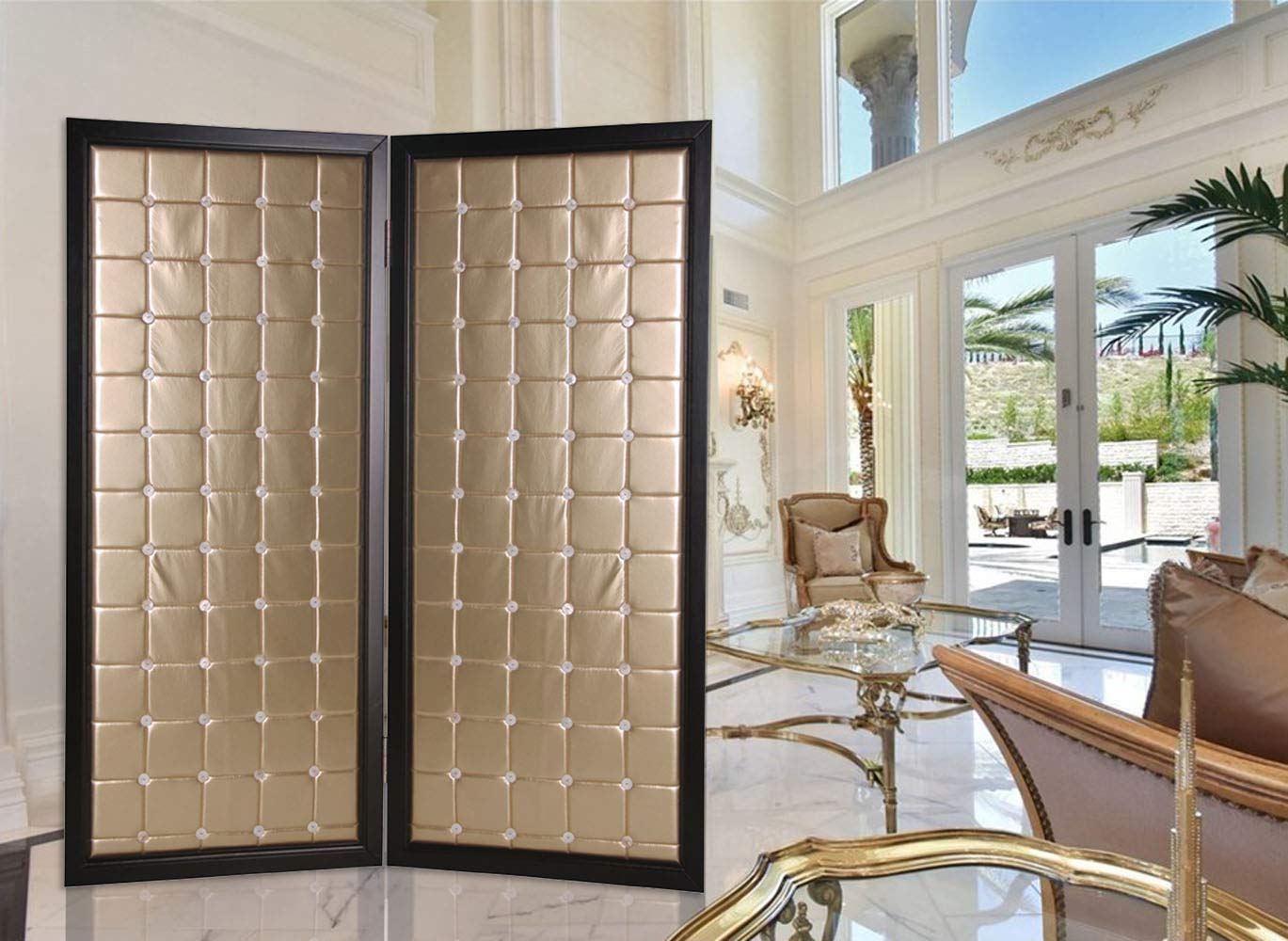 Gold Room Divider Screen - 59