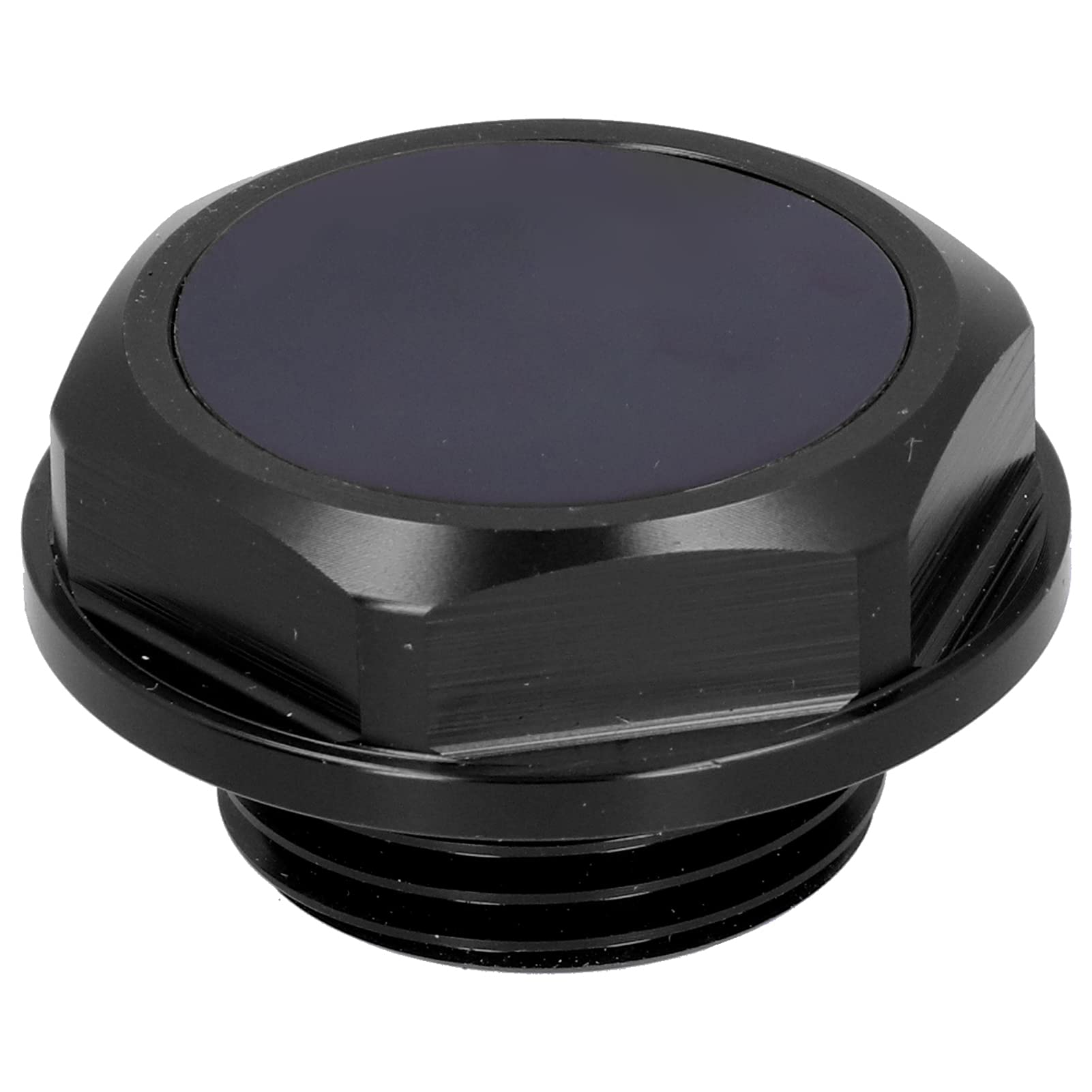 High Performance Engine Oil Filler Cap - Aluminum Alloy Anodized Replacement Cover for Cars & Trucks - Durable Auto Accessory (Black) - Perfect for Engine Maintenance & Customization