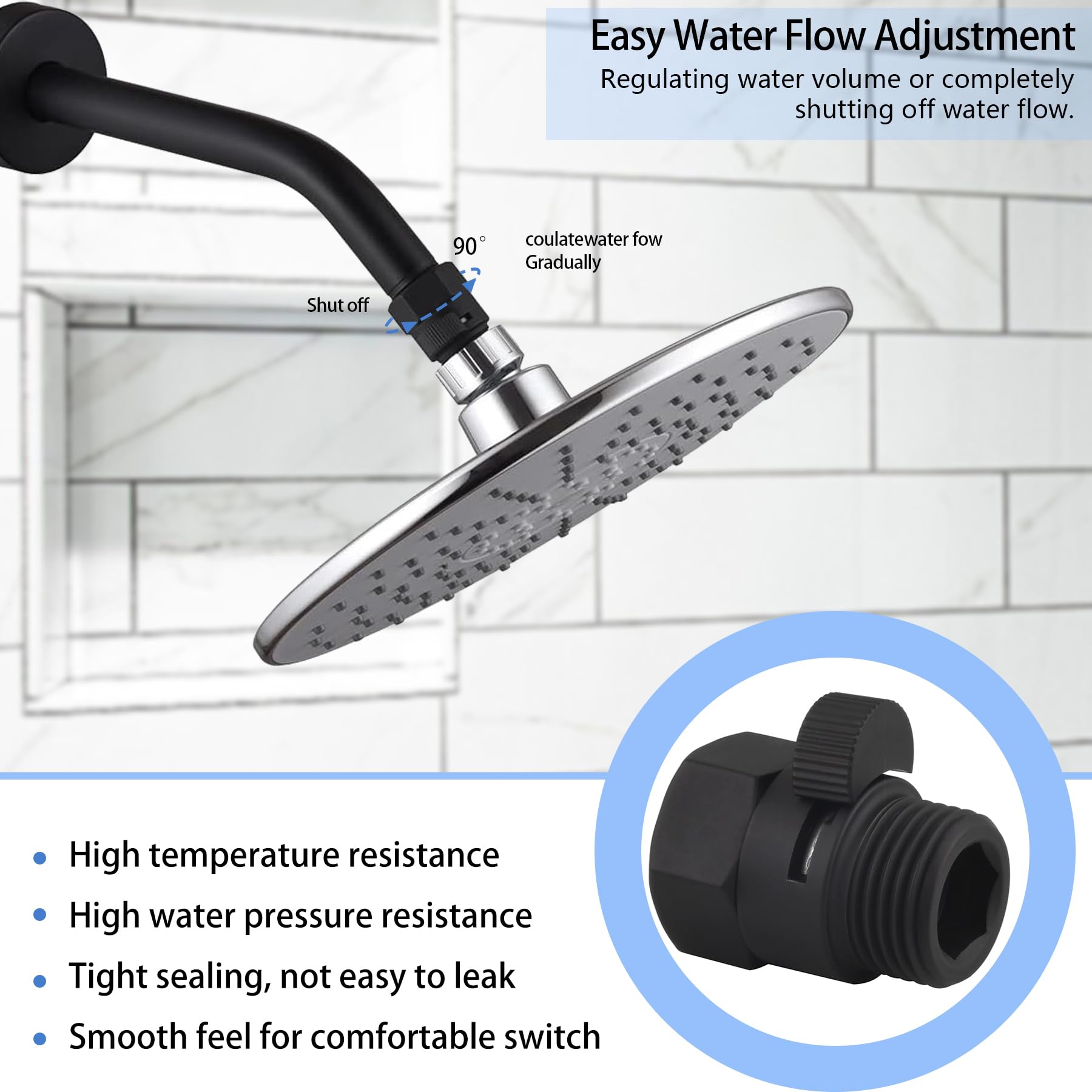 Premium Brass Shower Flow Control Valve - G1/2