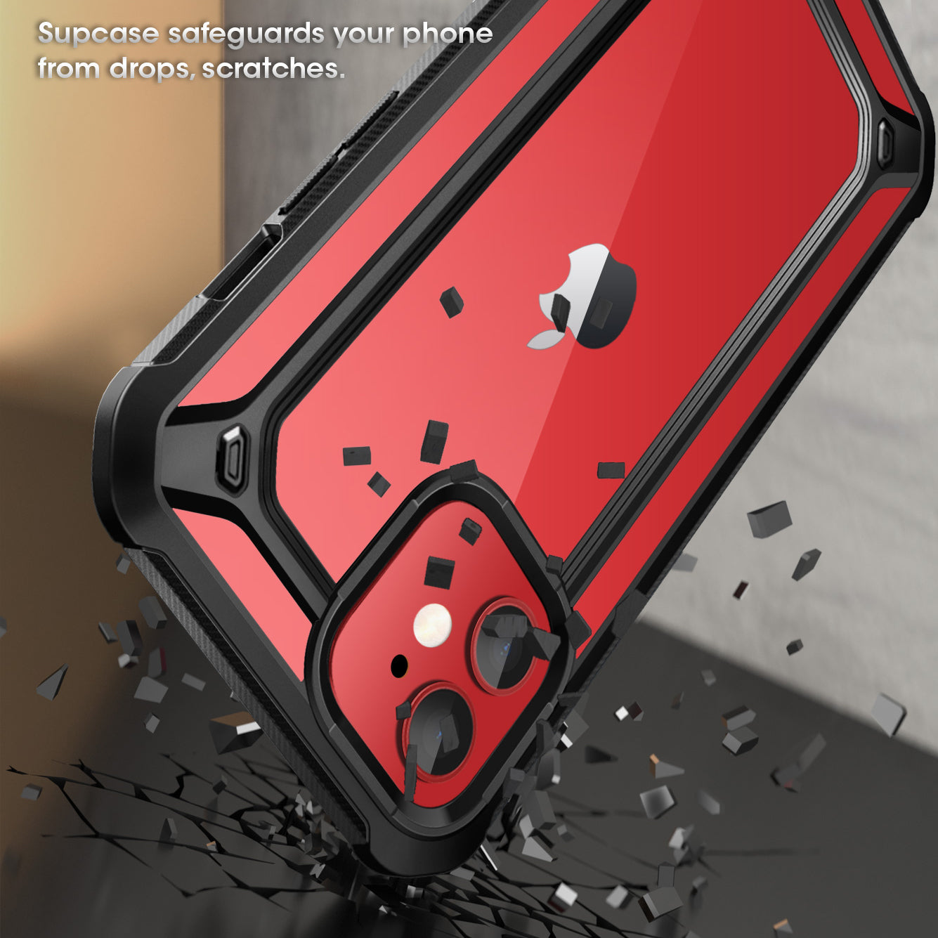 iPhone 12 6.1 Inch Clear Protective Case - Unicorn Beetle Exo Series | Shockproof & Scratch Resistant Cover | Open Box Black | Perfect for Everyday Use & Outdoor Activities
