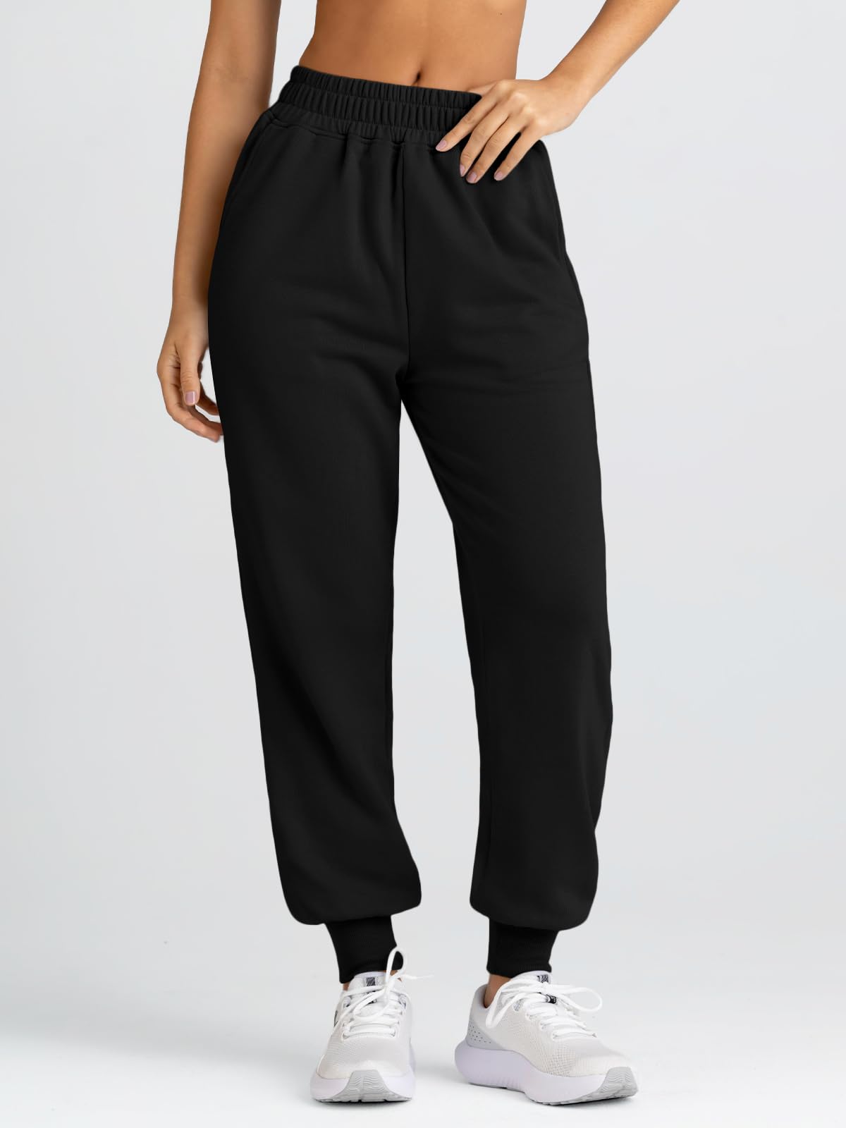 Yovela Women's High Waisted Baggy Sweatpants - Casual Joggers with Pockets for Fall & Winter | Y2K Aesthetic Warm Lounge Pants for Home, Gym & Streetwear Fashion