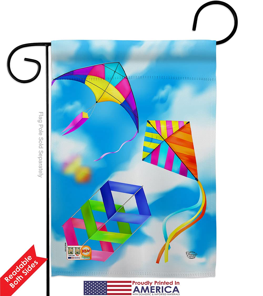 Blue Sky Kites Garden Flag Set - Double-Sided Tropical Decor for Beach & Pool Parties