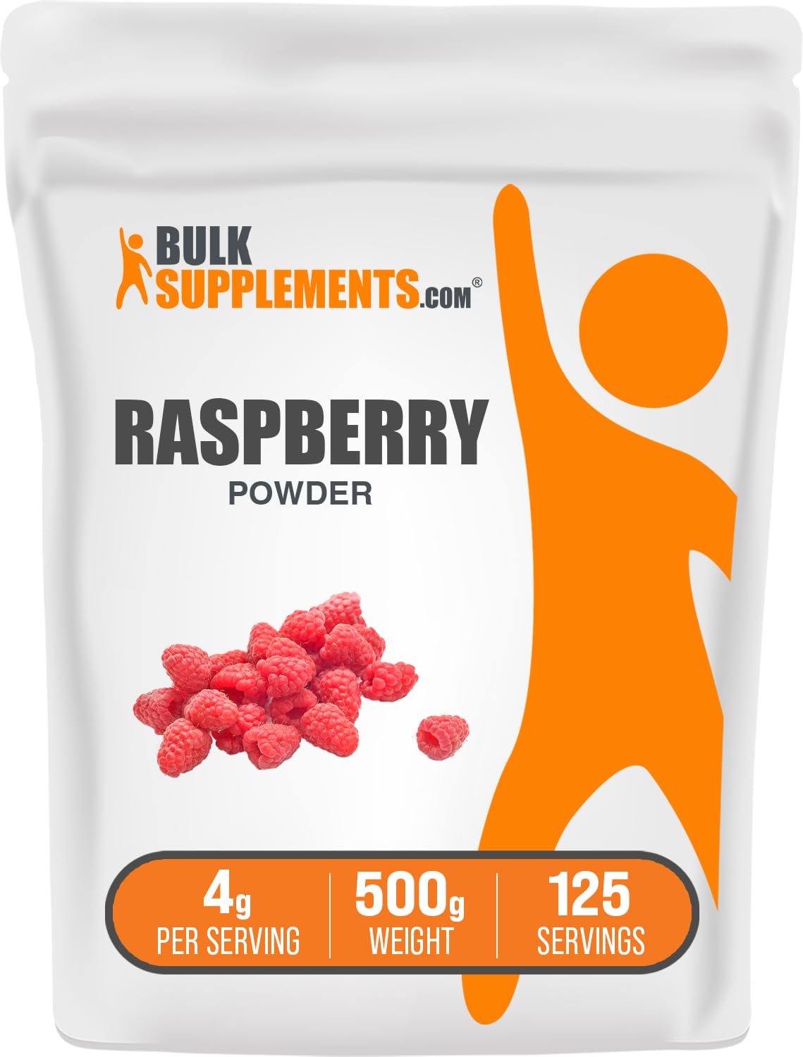 BulkSupplements.com Raspberry Powder - 500g (1.1 lbs) Natural Antioxidant Fruit Powder for Smoothies, Baking & Healthy Recipes - Dried Raspberry Superfood Supplement