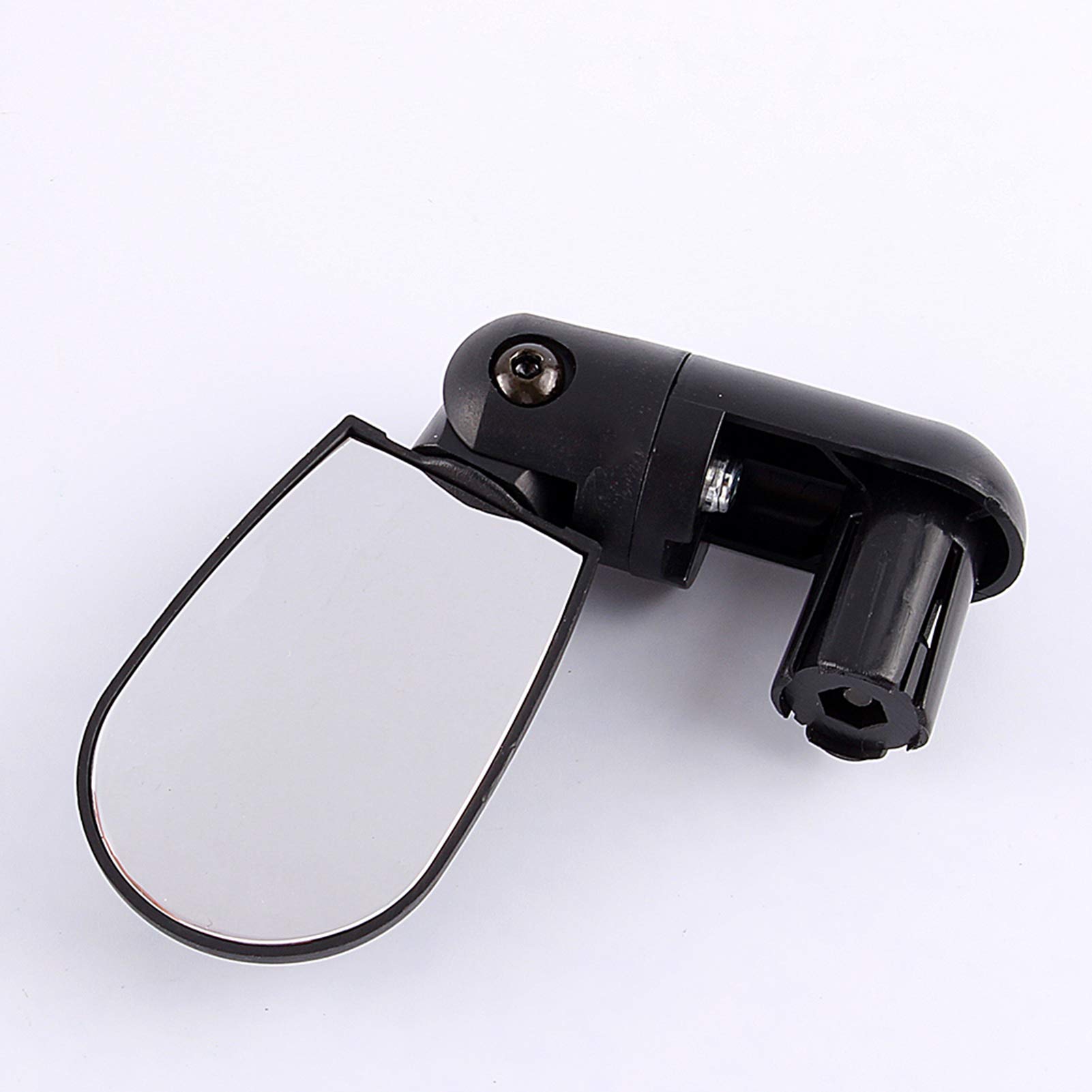 EVTSCAN Adjustable Bike Rearview Mirror - Black Mini Rotating Handlebar Mirror for Cycling Safety | Perfect for Road Bikes, Mountain Bikes & Commuting