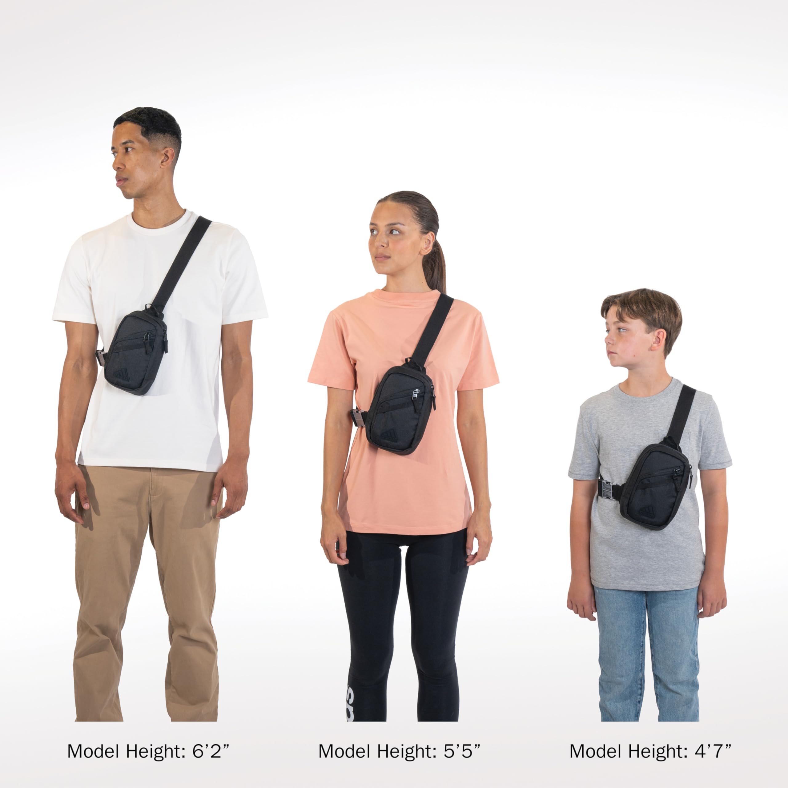 Adidas Prime Mini Sling Crossbody Bag - Small Water-Resistant Waist Pack for Men & Women - Perfect for Festivals, Travel, Concerts & Outdoor Activities