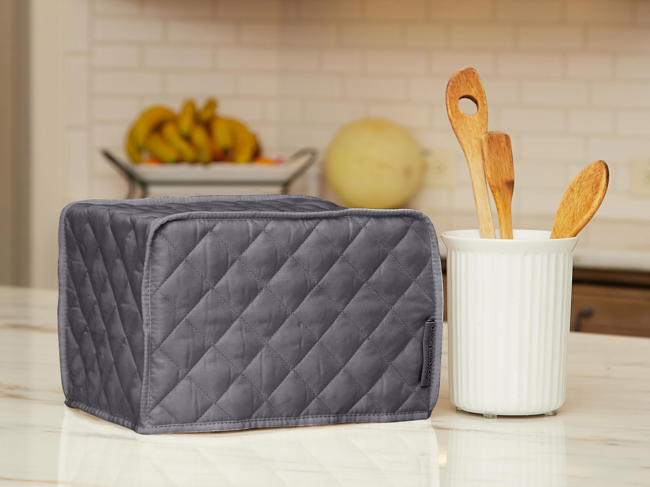 Covermates Keepsakes Slow Cooker Cover – Dustproof & Stain-Resistant Washable Appliance Protector for Kitchen – Perfect for Countertop Storage & Cooking Protection (Slate)