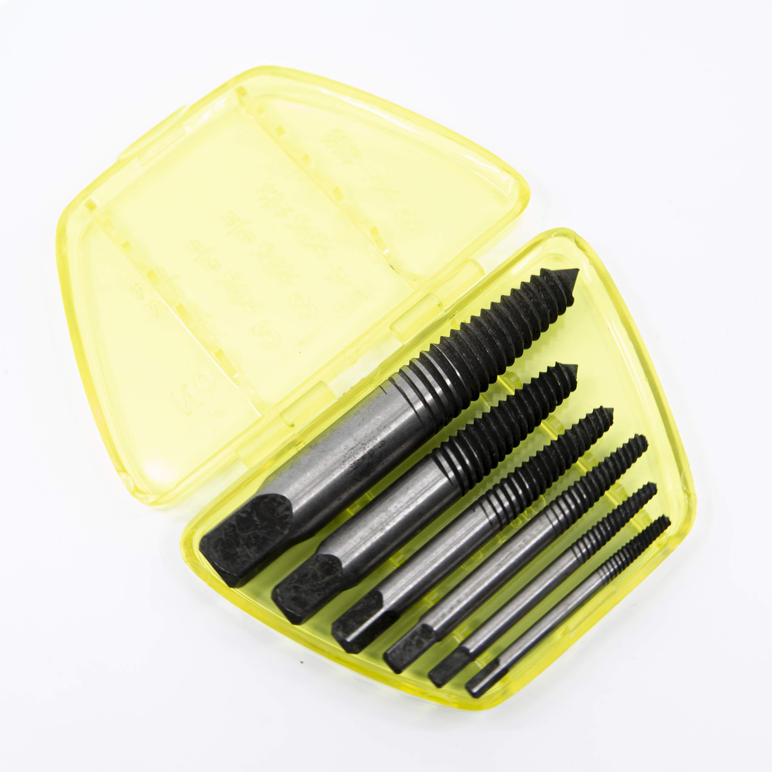 Genius Tools 6-Piece Screw Extractor Set AT-EX6 | Easy Broken Bolt & Screw Removal Kit for DIY & Professional Use