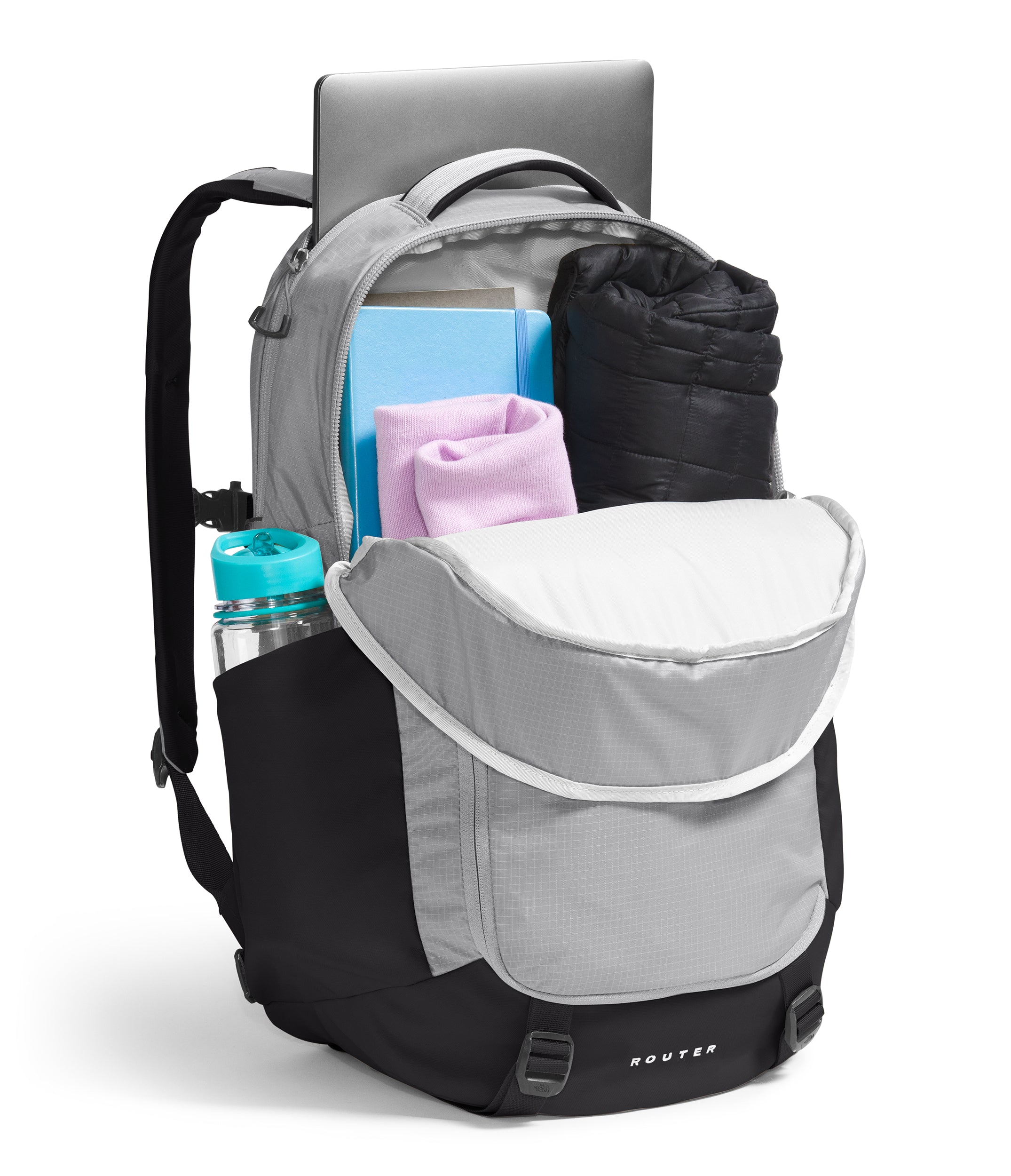 The North Face Router Backpack - Lightweight Laptop Backpack for Men & Women, Water-Resistant Hiking Daypack for Travel, Work & School | Perfect for Commuting, Outdoor Adventures & Daily Use
