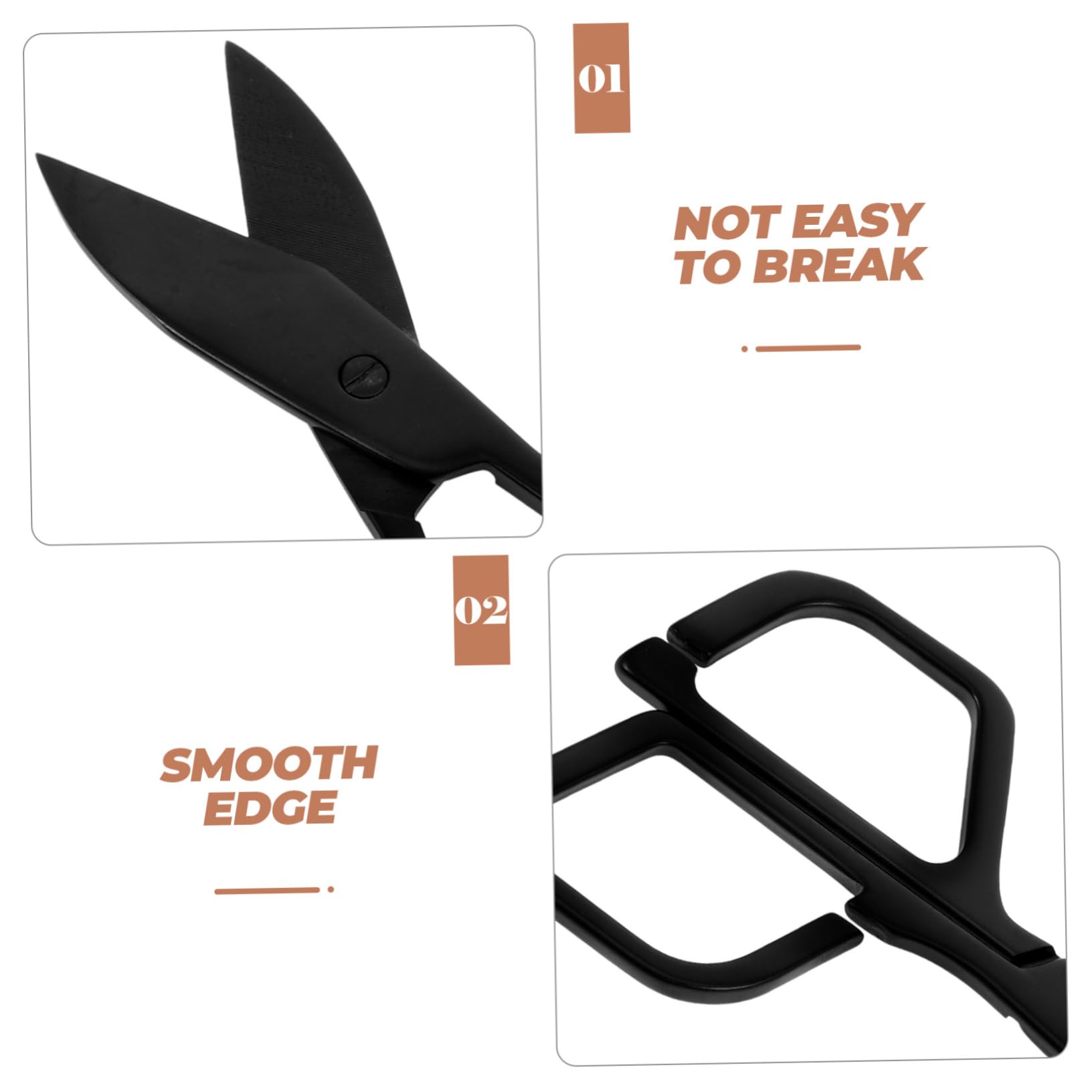 Premium Stainless Steel Nose Hair Trimmer & Eyebrow Scissors Set - Manual Grooming Tool for Beard, Eyelashes & Brow Shaping - Black Stainless Steel Design for Home & Travel Use