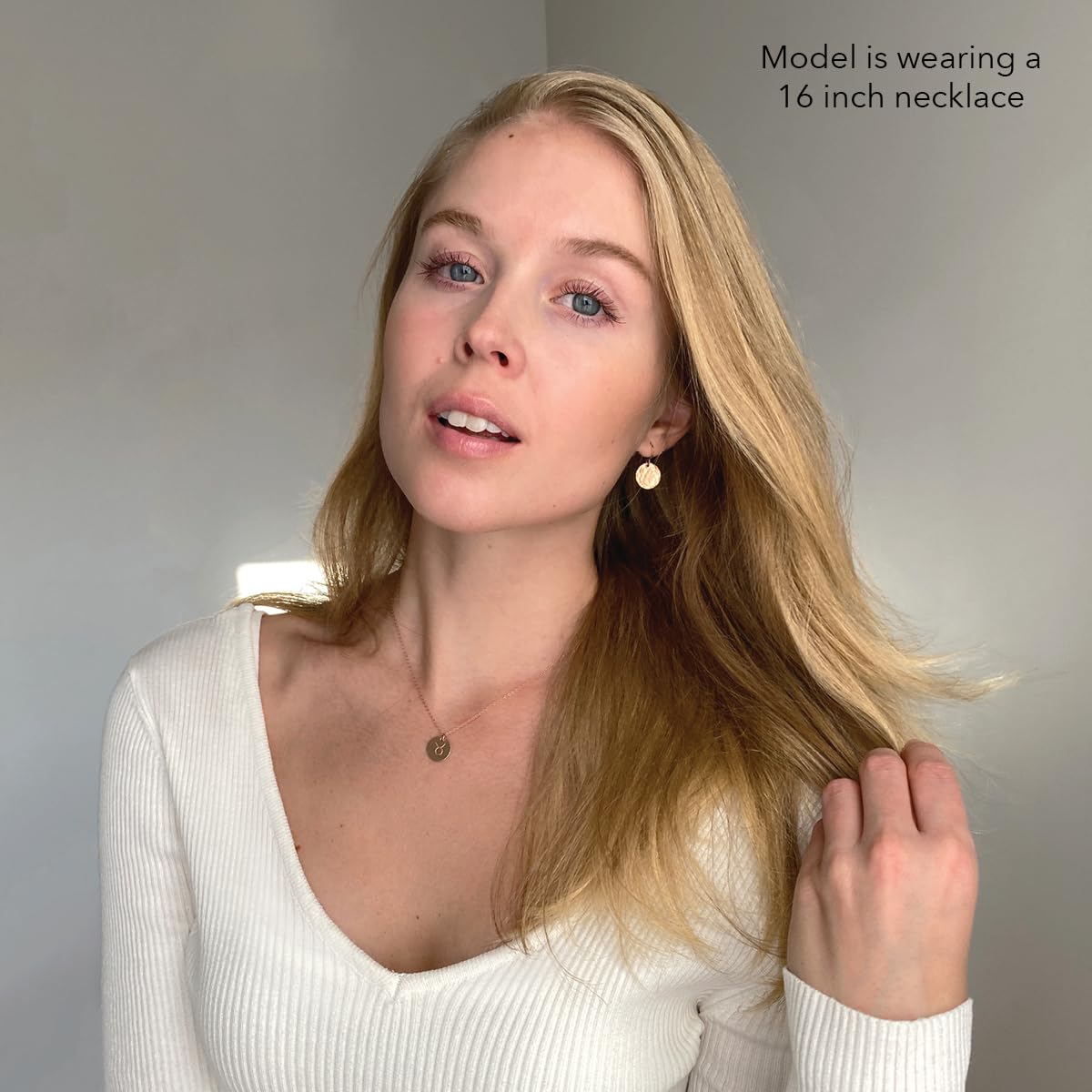 Rose Gold Capricorn Zodiac Necklace - 16