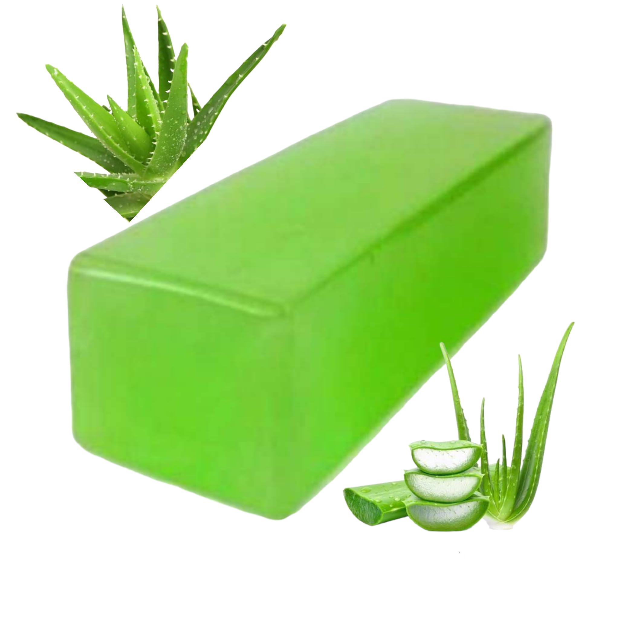 Aloe Vera & Lemon Herbal Soap Bar - Natural Moisturizing & Refreshing for Sensitive Skin (Pack of 5 Large Bars) - Perfect for Daily Face & Body Cleansing, Spa Day, and Gift Sets