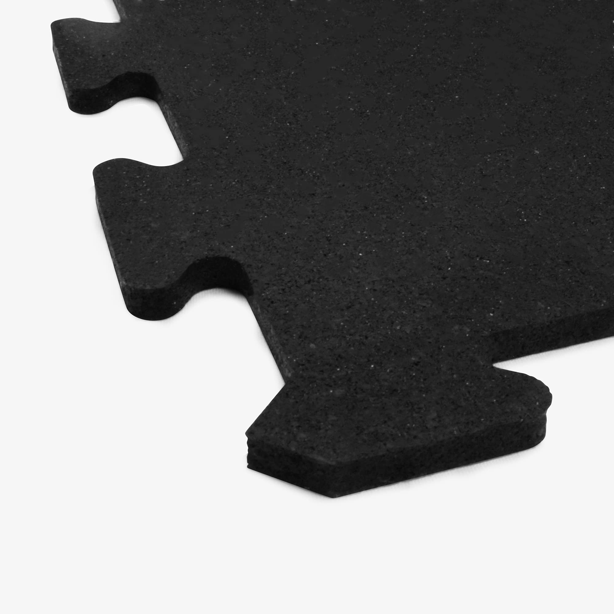 IncStores 8mm Thick Interlocking Rubber Floor Tiles (23x23 Inch) - Durable Gym Mats for Home Workouts, Exercise Equipment Protection & Fitness Room Flooring - Ideal for Home Gyms, Yoga Studios & Play Areas