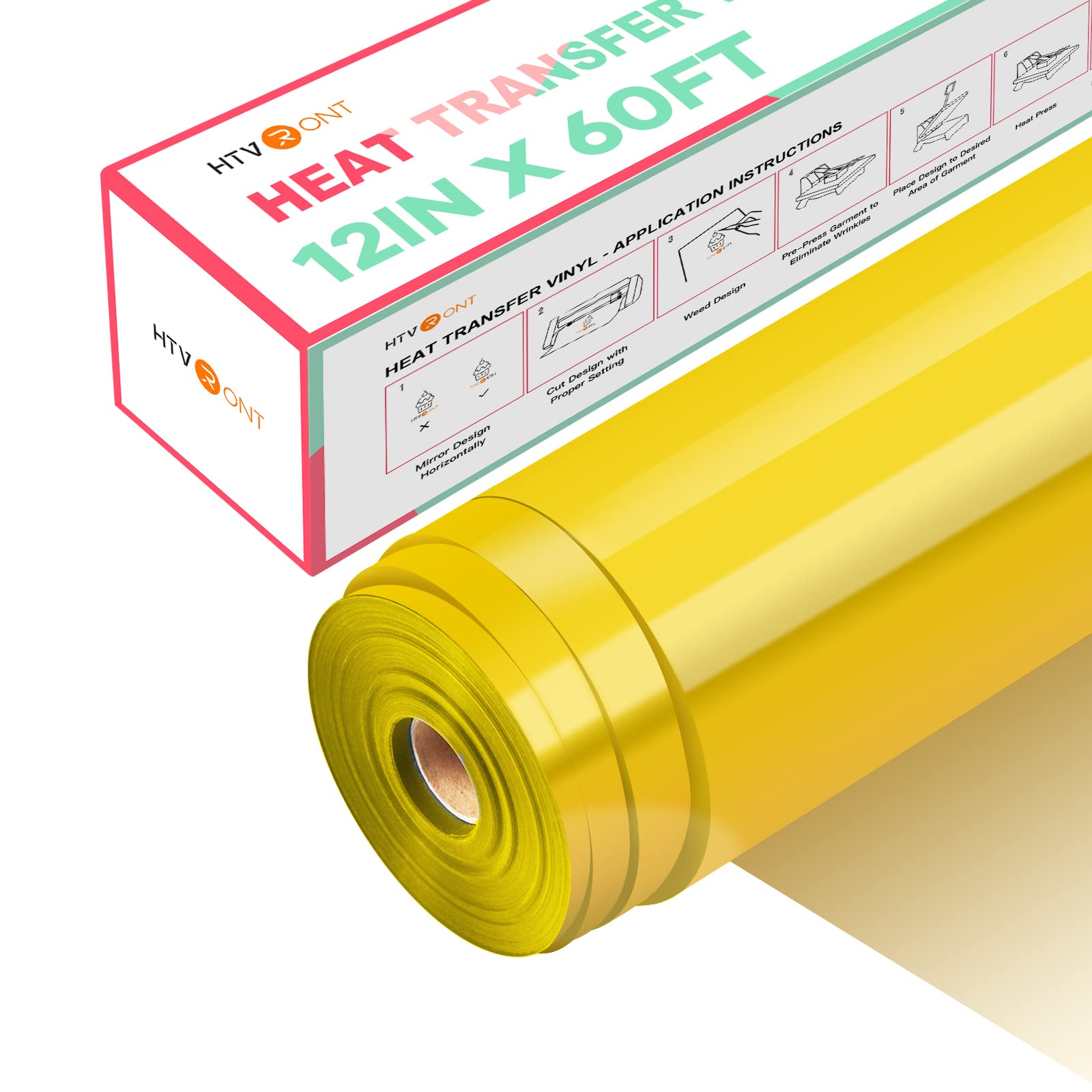 HTVRONT Heat Transfer Vinyl Roll - 12