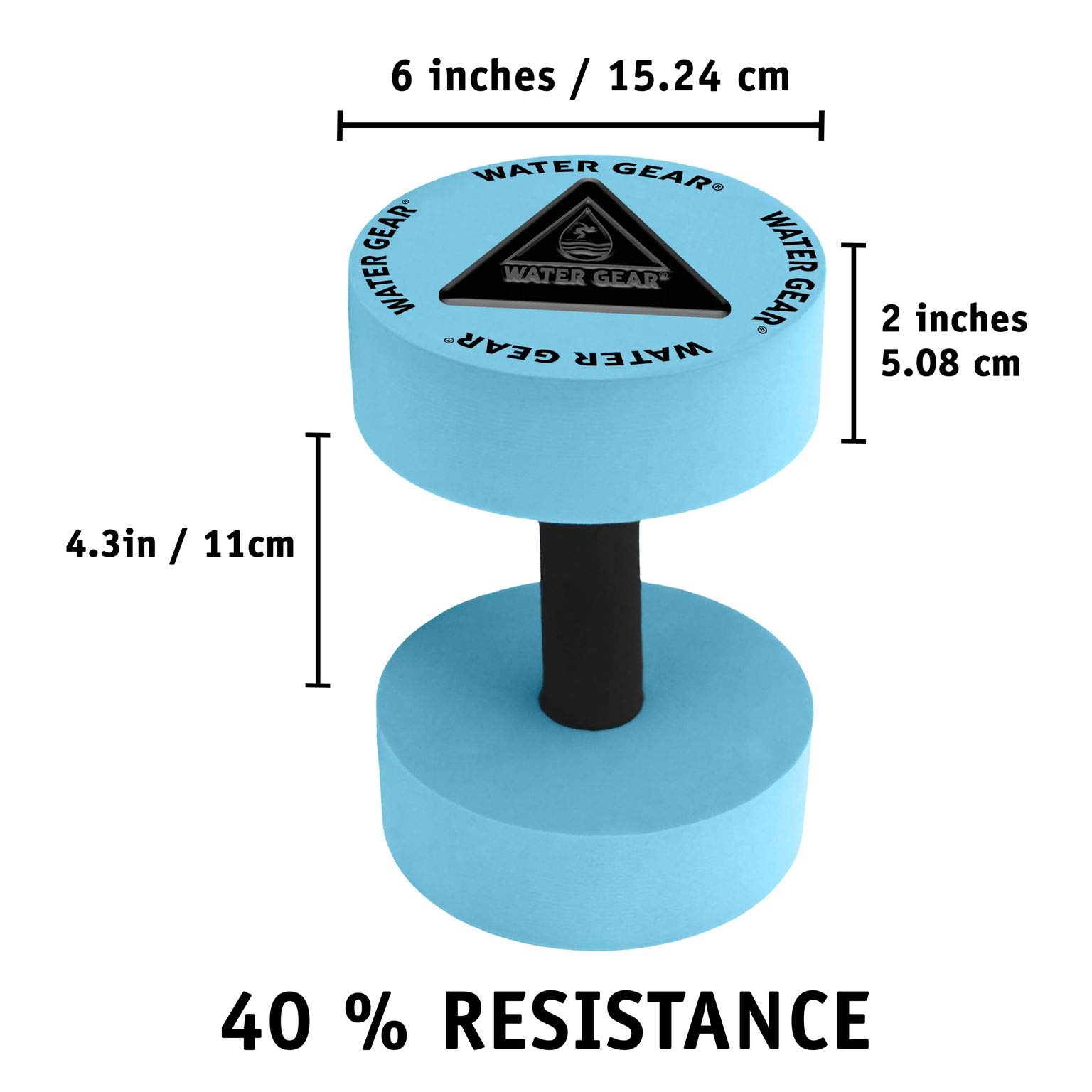 Water Resistance Bells for Pool Workouts - Lightweight Aquatic Dumbbells for Low-Impact Exercise - Joint-Friendly Water Fitness Equipment - Perfect for Swimming, Aqua Aerobics & Hydrotherapy