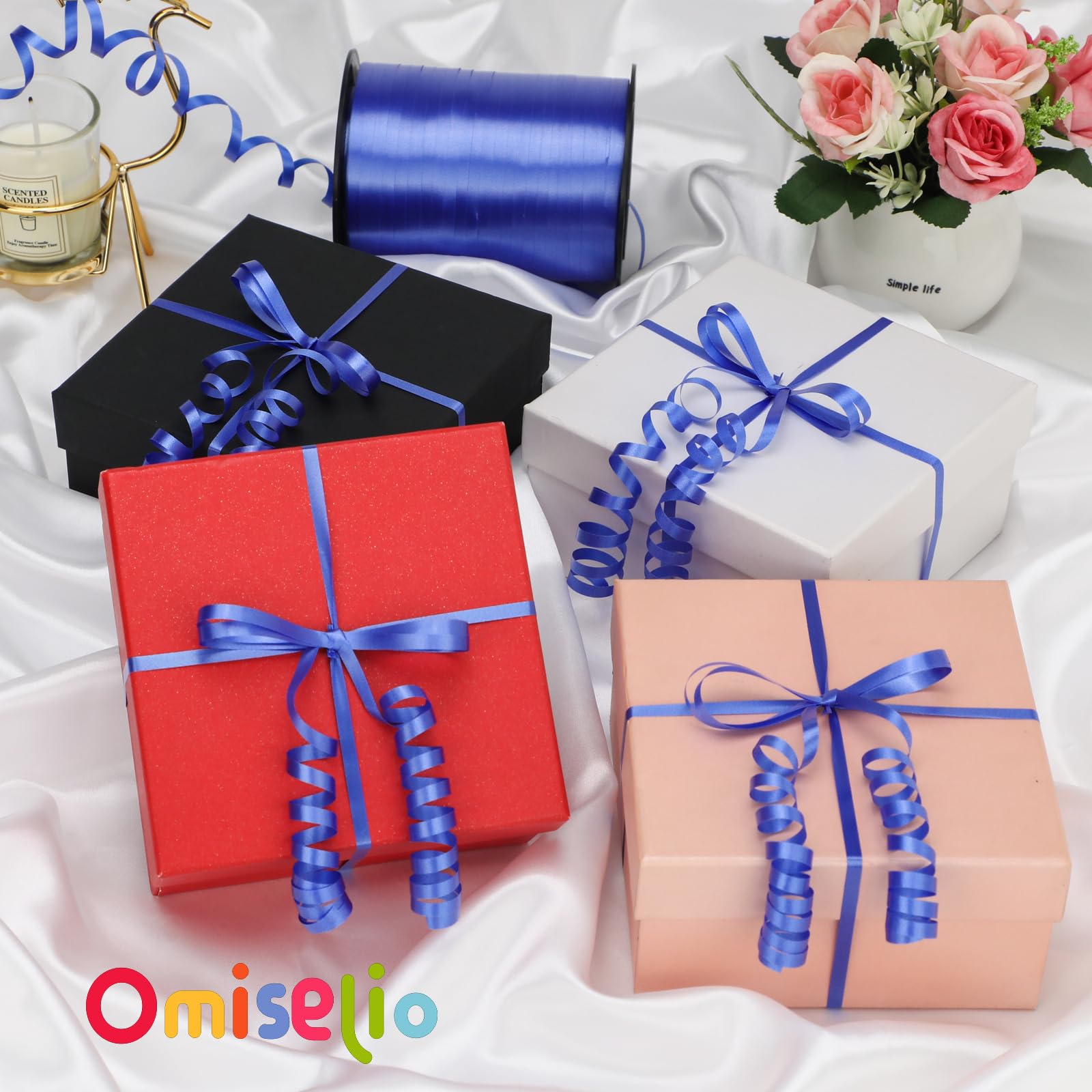 500 Yard Royal Blue Curly Ribbon for Gift Wrapping - Premium Decorative Ribbon for Baby Showers, Graduation Parties, Christmas Presents & Special Occasions | Perfect for Crafts, Bows, Gift Bags & Party Decorations