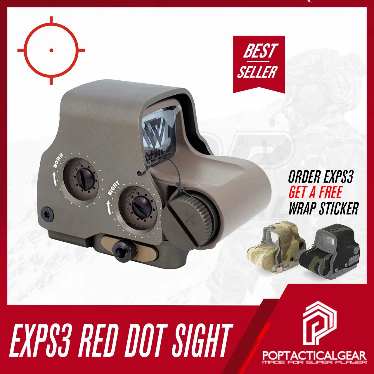 2024 NEW Holy Warrior S1 EXPS3 NV Red Dot Sight with 558 Reticle - Compatible with AR15, Picatinny Rail - Perfect for Hunting, Airsoft & Tactical Shooting - Original Logo Included