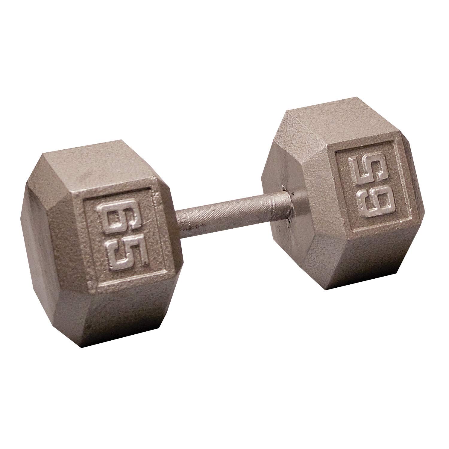 Body-Solid Cast Iron Hexagon Dumbbell Set - Adjustable Hand Weights for Men & Women (5-50lbs) - Premium Strength Training Equipment for Home Gym, Bodybuilding & CrossFit Workouts - Perfect for Weight Lifting, Muscle Building & Fitness Training