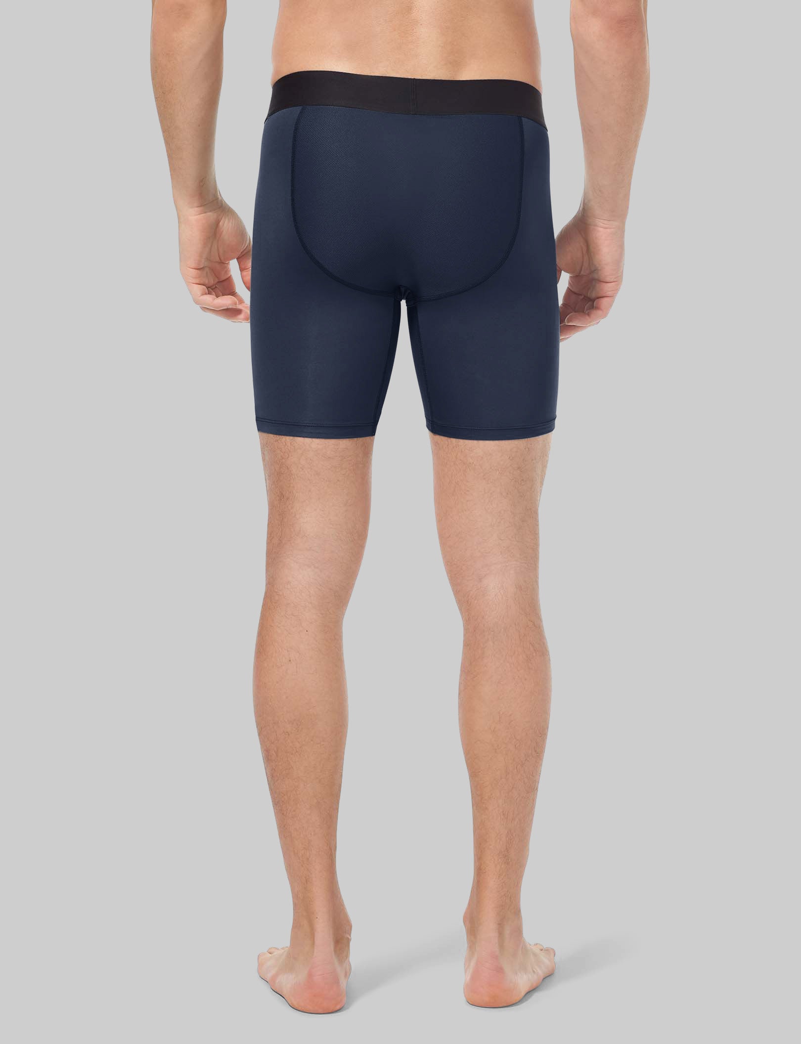 360 Sport Mid Length Boxer Briefs for Men - 3 Pack Moisture Wicking Underwear - Gym, Running & Everyday Comfort Wear