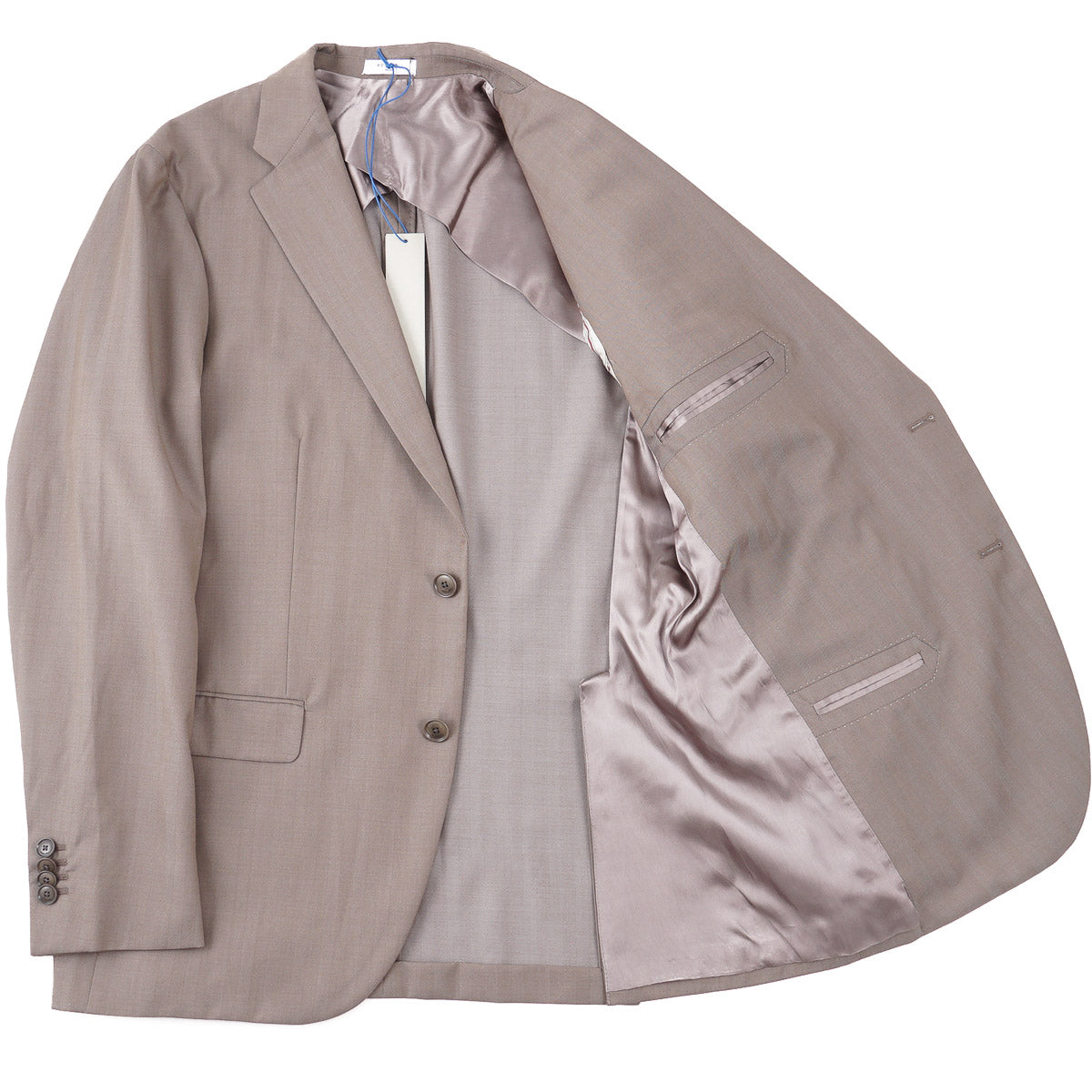 Boglioli Men's Slim Fit Extrafine Wool Suit - Premium Tailored Business Attire for Office & Formal Events