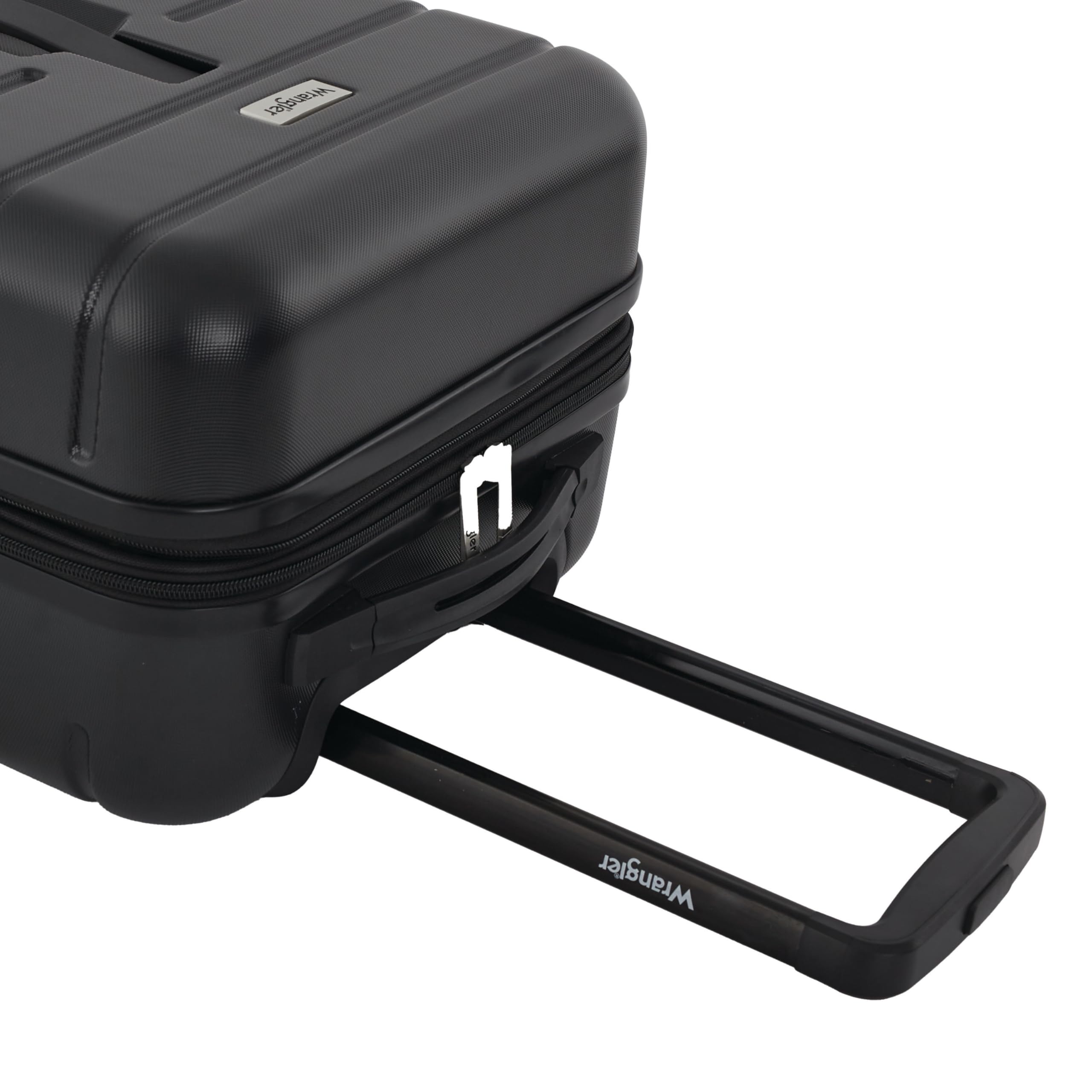 Wrangler Tall Trunk Luggage 4-Piece Set - Durable Black Suitcase Set for Travel, Business Trips & Family Vacations | Carry-On & Check-In Luggage Collection