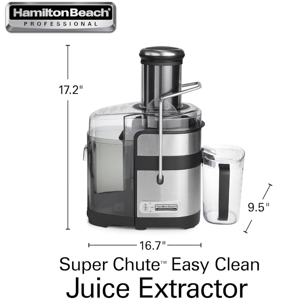 Refurbished Hamilton Beach Professional 67906 Centrifugal Juicer Extractor with Warranty - Perfect for Healthy Juicing at Home & Kitchen Essentials