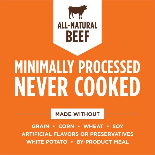 Instinct Raw Boost Mixers All Natural Beef Recipe Dog Food Topper - 6oz | Grain Free Protein Supplement for Dogs | Perfect for Kibble Mixing & Meal Enhancement