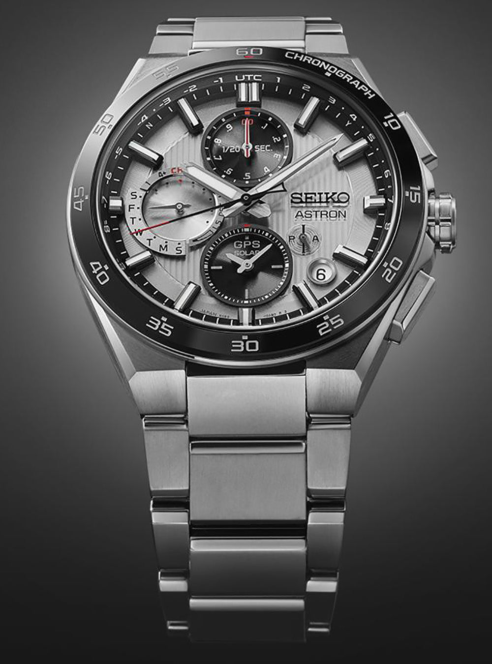 SEIKO ASTRON NEXTER GPS Solar Chronograph Watch - 5X Satellite Sync, Silver Night Dial, Made in Japan (Model SBXC153/SSH153) | Luxury Men's Watch for Business, Travel & Outdoor Adventures