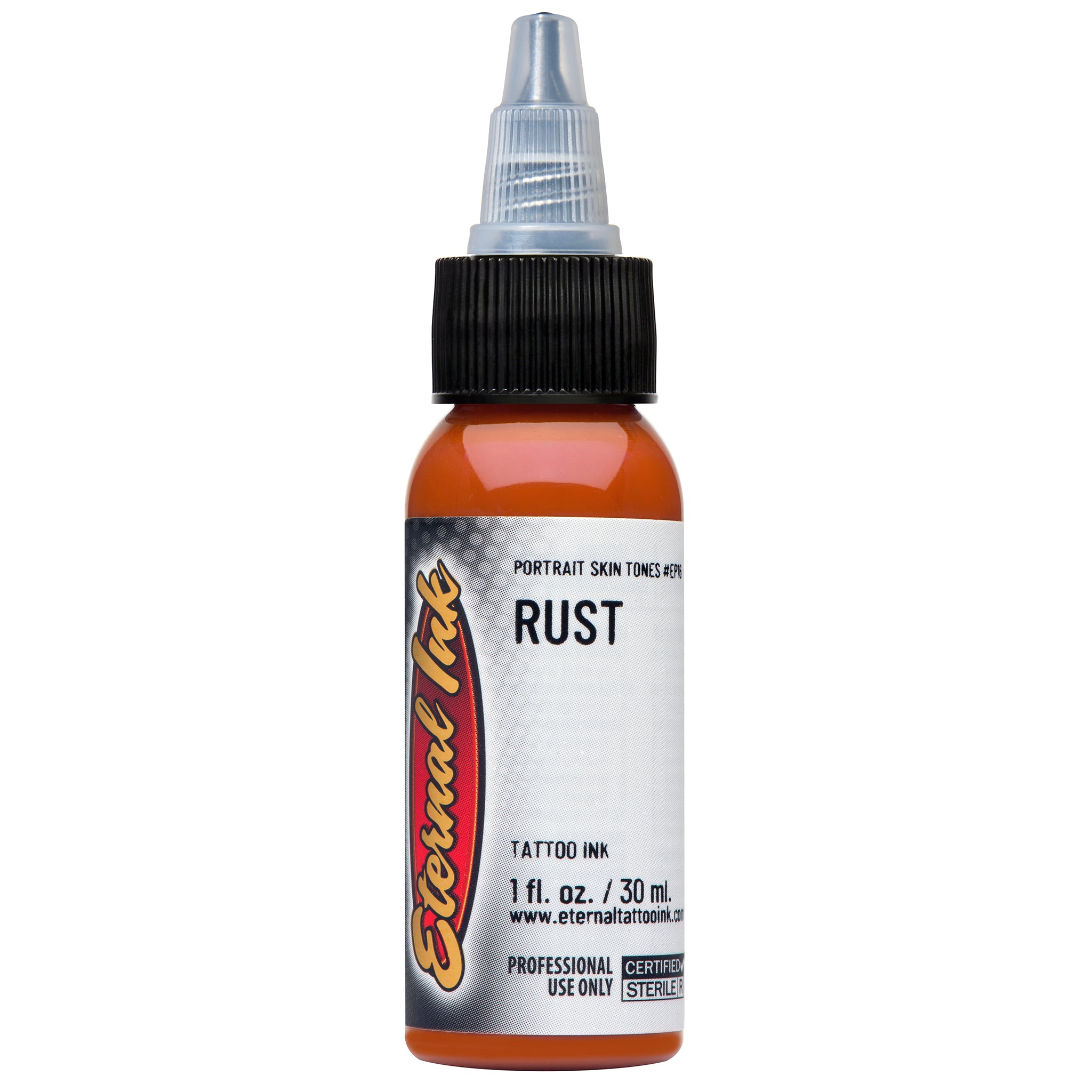 Eternal Professional Tattoo Ink - Rust Color, High Pigment Vegan Tattoo Ink for Artists - Perfect for Traditional, Realism & Sleeve Tattoos