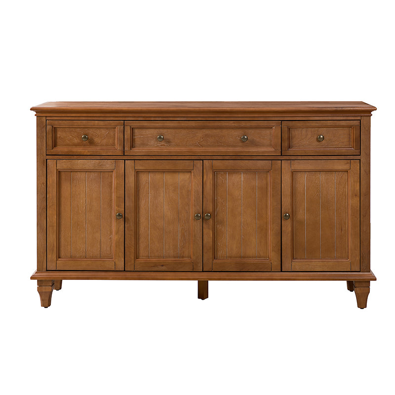Raphael 58-Inch Wide 3-Drawer Sideboard Buffet Cabinet - Perfect for Dining Room Storage & Living Room Organization