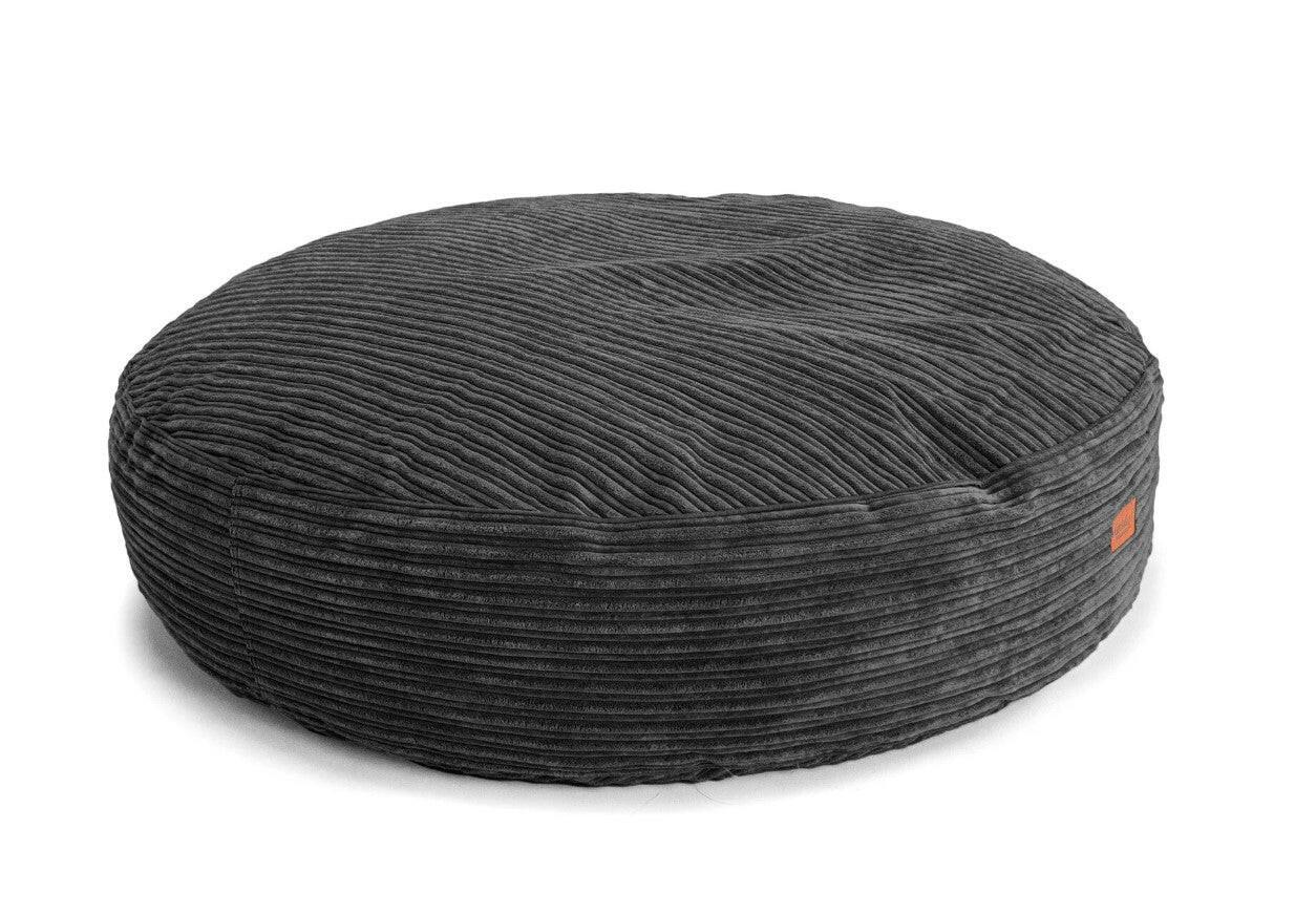 Forever Pet Bed Beanbag - Dark Gray Soft Plush Dog & Cat Bed - Cozy Comfort for Small to Medium Pets - Perfect for Living Room, Bedroom, or Pet Nursery