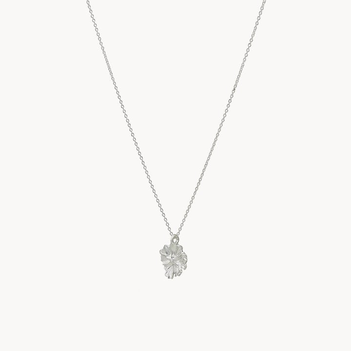 Larger Wildflower Necklace in Sterling Silver - Elegant Floral Jewelry for Women, Perfect for Weddings, Parties & Everyday Wear