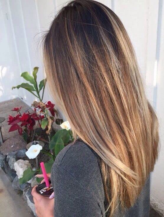 Clip-in Hair Extensions for Women & Kids - Straight Colorful Streaks & Highlights (Set of 2, Brown) | Perfect for Parties, Cosplay & Everyday Styling