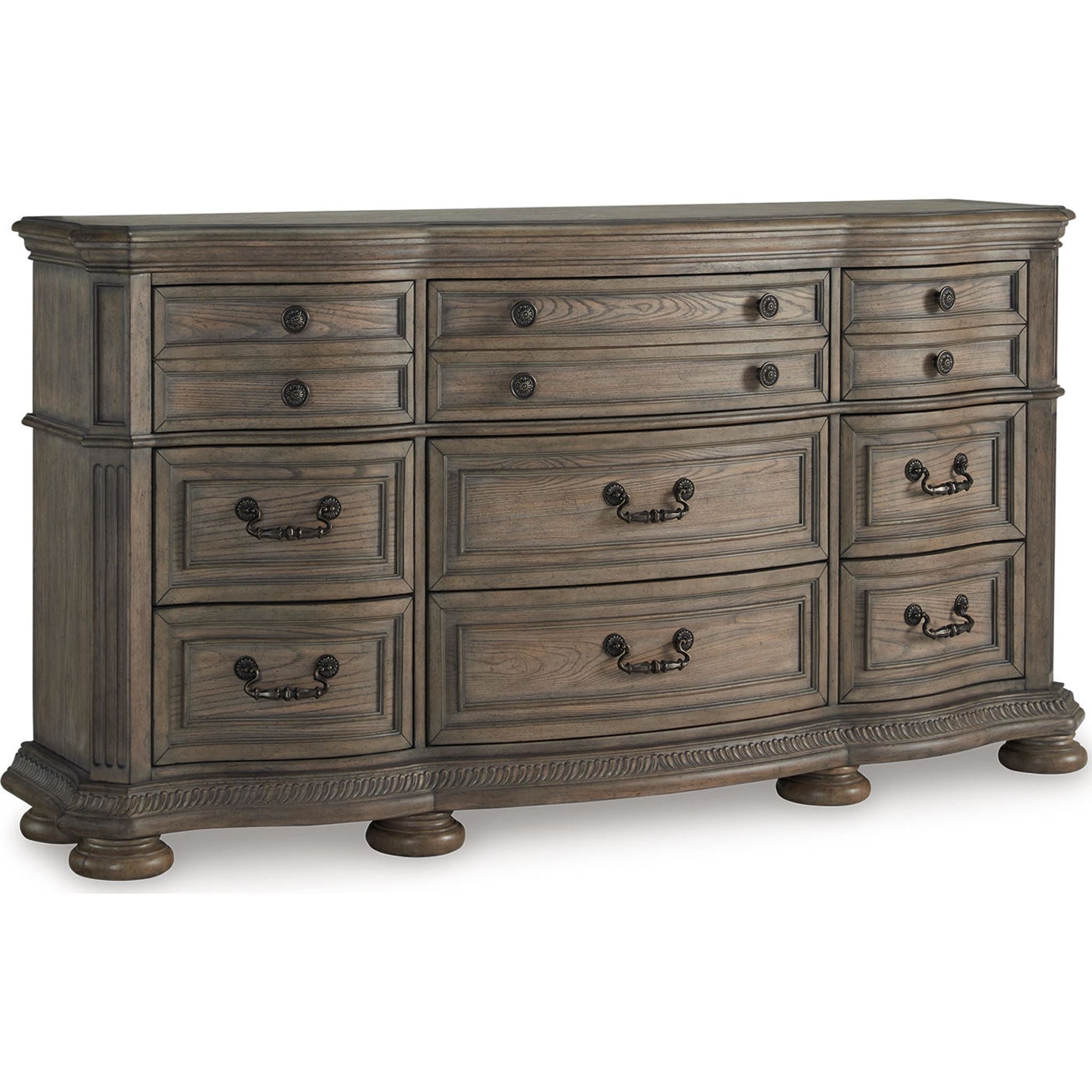 Ardenfield Dresser Light Brown - Modern Wooden Chest of Drawers for Bedroom & Living Room Storage