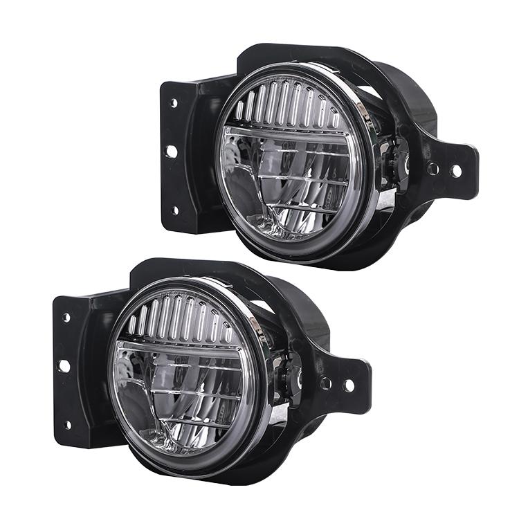 4 Inch Smile LED Fog Lights for Jeep Wrangler JL & JT (Pair) - Durable Off-Road Lighting for Night Driving & Adventure