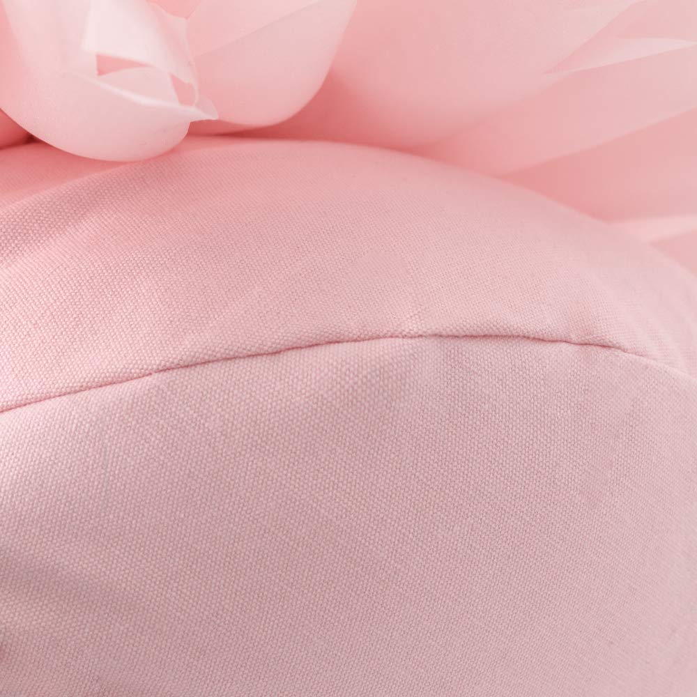 3D Sunflower Throw Pillow Cover with Insert - 14 Inch Decorative Cushion for Bed, Couch & Home Decor | Handmade Aesthetic Accent Pillow in Pink | Perfect for Living Room, Nursery & Gift Giving