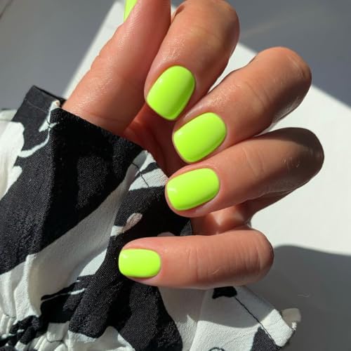 glossy neon green
