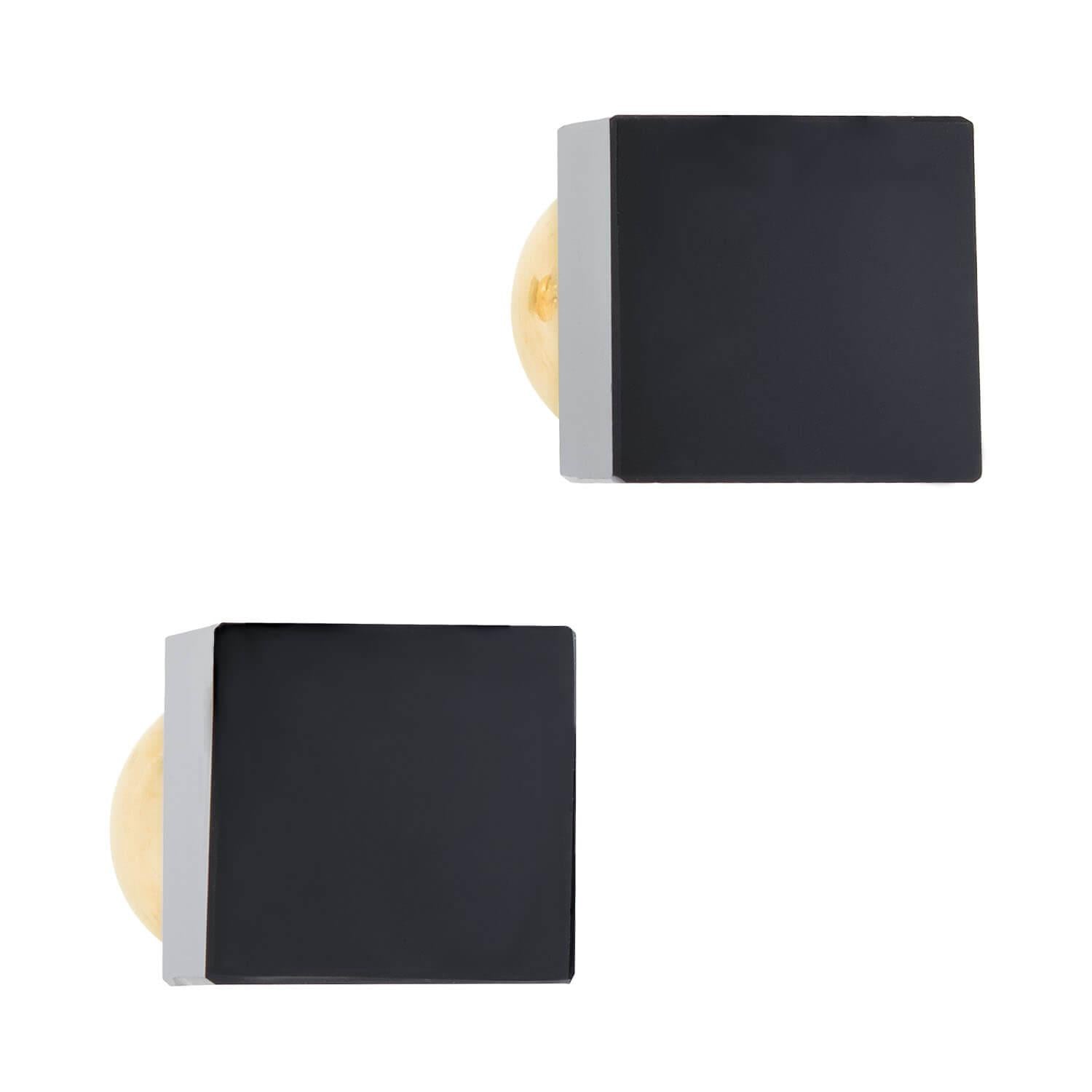 Vintage Tiffany & Co 14k Gold Onyx Cube Cufflinks for Men - Elegant Dress Shirt Accessories for Weddings, Business Meetings & Formal Events