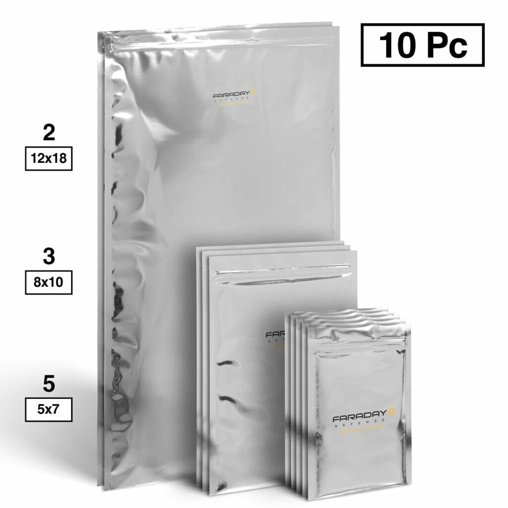Faraday Defense NEST Z Kit - Premium Faraday Bags for Phone, Laptop & Electronics | EMF Protection, Signal Blocking | Perfect for Travel, Privacy & Emergency Preparedness