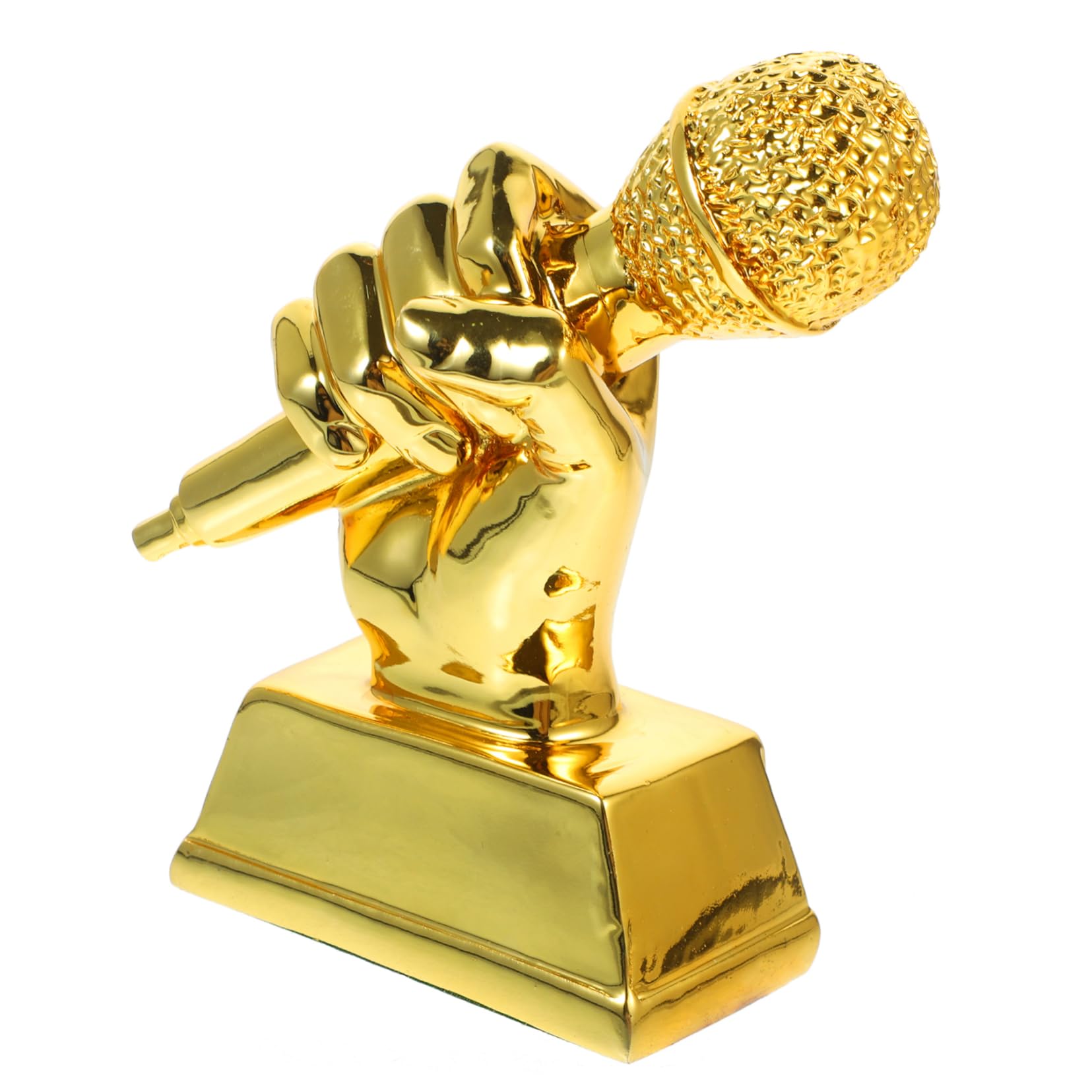 3Pcs Mini Microphone Trophies for Kids - Resin Singing Competition Awards, Musical Prize Microphones for Children's Crafts | Perfect for Talent Shows, School Events & Party Favors