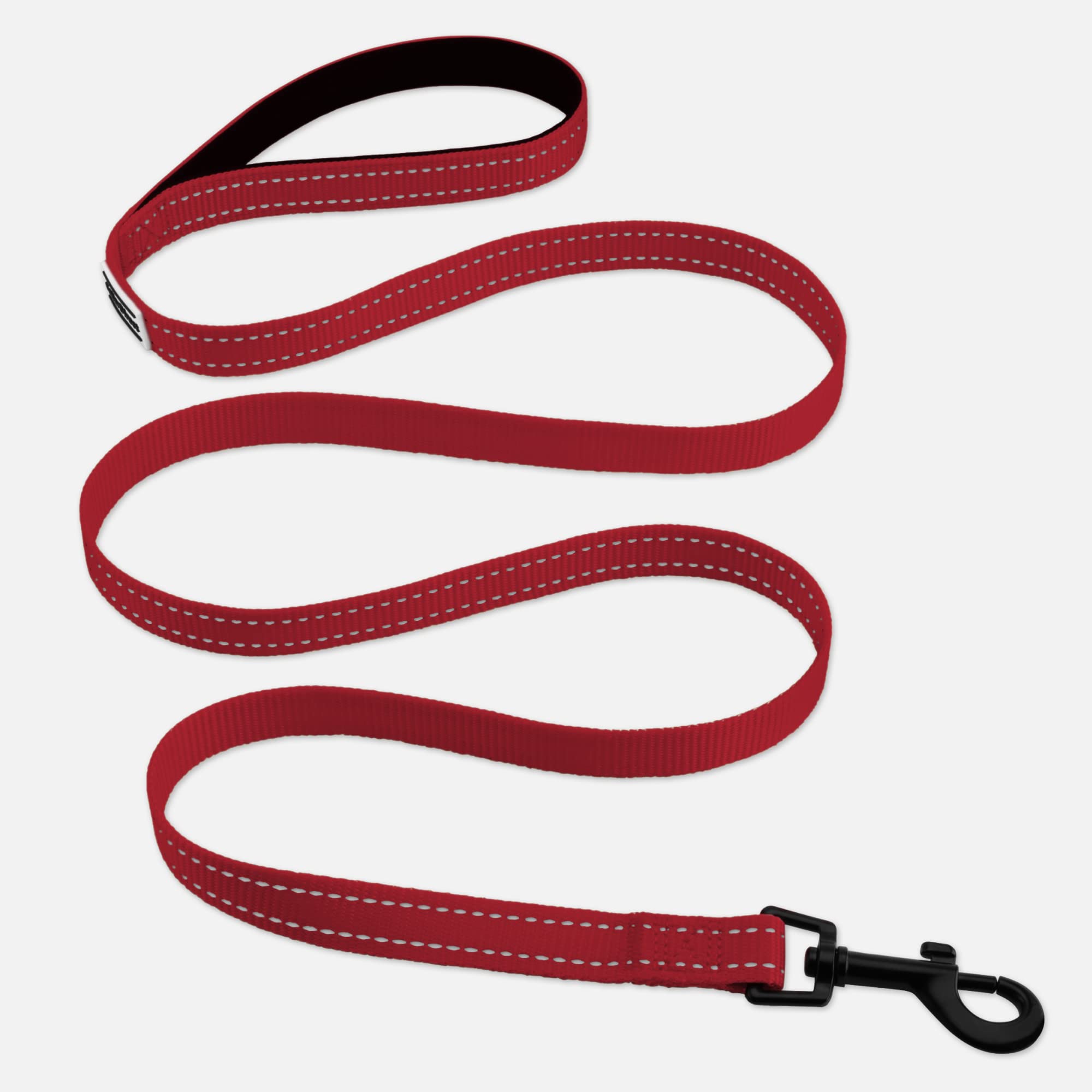 **CollarDirect 5ft Heavy Duty Reflective Nylon Dog Leash - Durable Pet Leash for Small, Medium & Large Dogs - Perfect for Walking, Running & Training (Red, Small) - Ideal for Outdoor Adventures & Nighttime Safety**