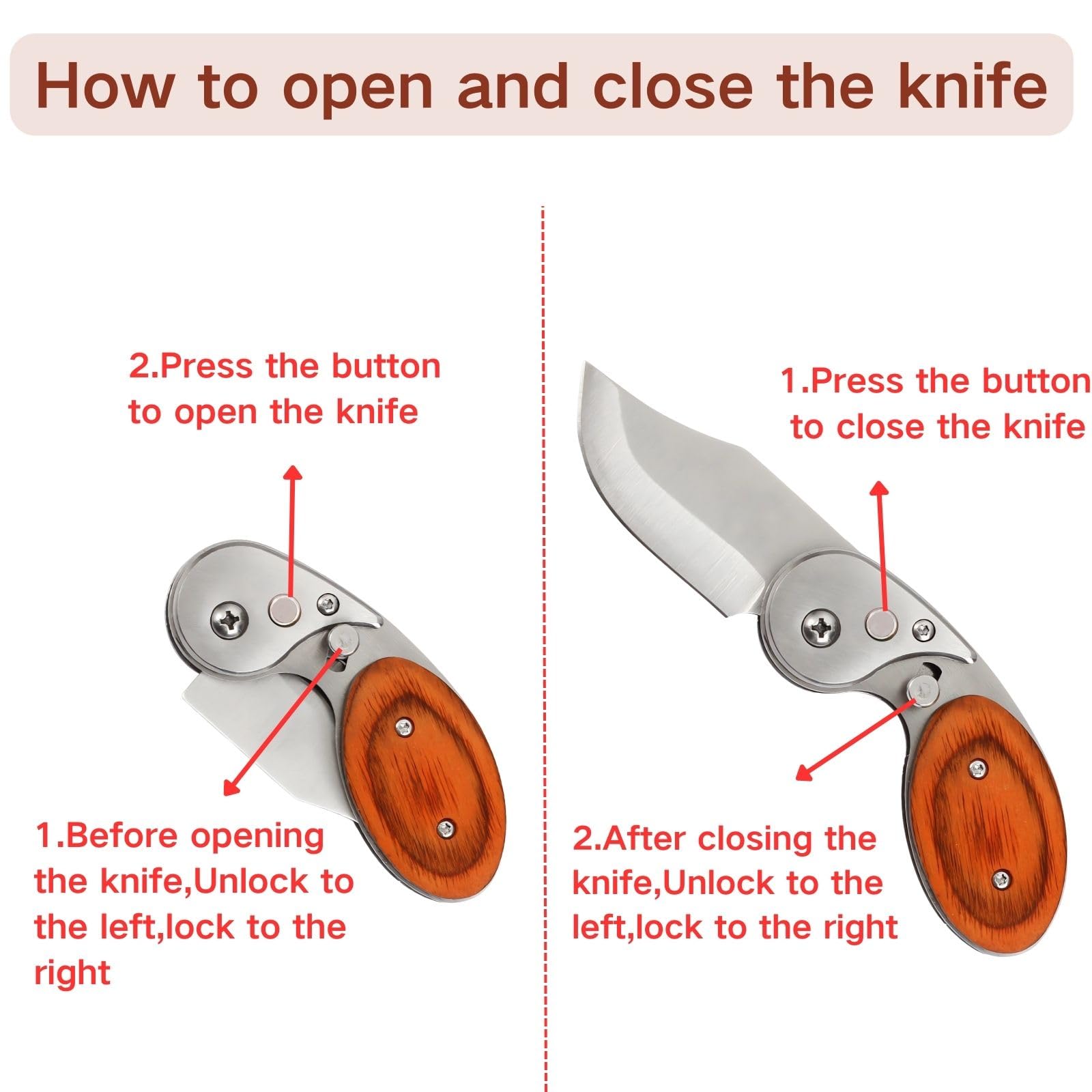 Best Tactical Pocket Knives for Men - EDC Folding Knife, Mini Survival Knife | Perfect for Hunting, Camping, Outdoor Adventures & Gifts
