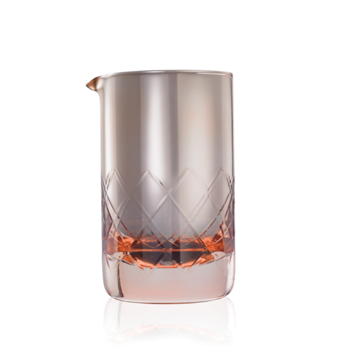 Barfly 17 Oz Mixing Glass with Pouring Spout - Rose Colored Cocktail Mixing Glass for Home Bars & Professional Bartenders - Perfect for Mixing Martinis, Old Fashioneds & Craft Cocktails