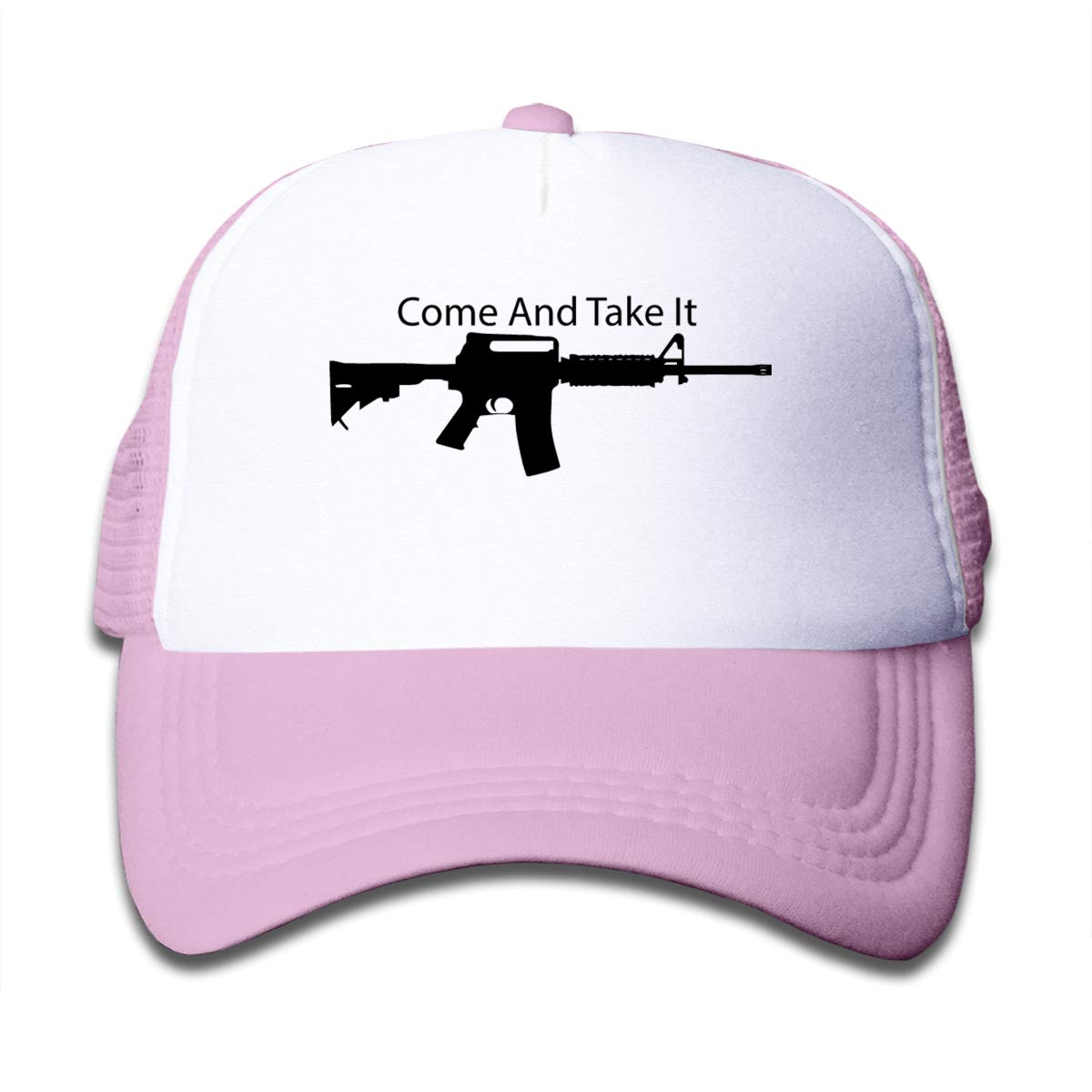 Kids 'Come and Take It' Gun Trucker Baseball Cap - Adjustable Mesh Hat for Boys & Girls | Patriotic Style for Outdoor Activities & Sports