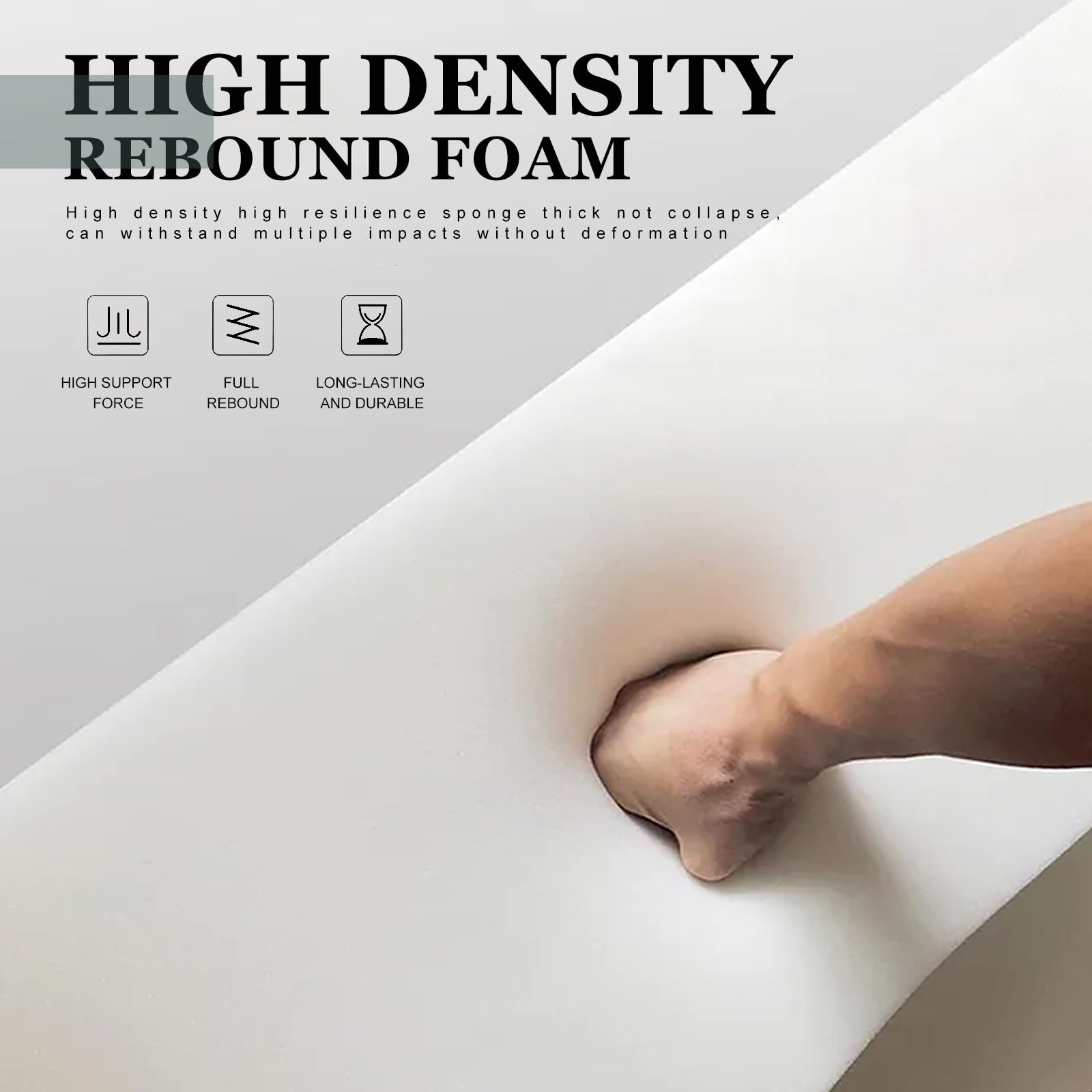 Premium Bed Gap Filler & Mattress Extender for Full/Twin/Queen/Cal King/King Size Beds - High Density Foam Wedge Pillow with Removable Washable Cover (Beige, 60x4x12 Inches) - Eliminates Space Between Headboard & Mattress, Prevents Items from Falling Behind Bed, Perfect for Home, Hotel and Dorm Use