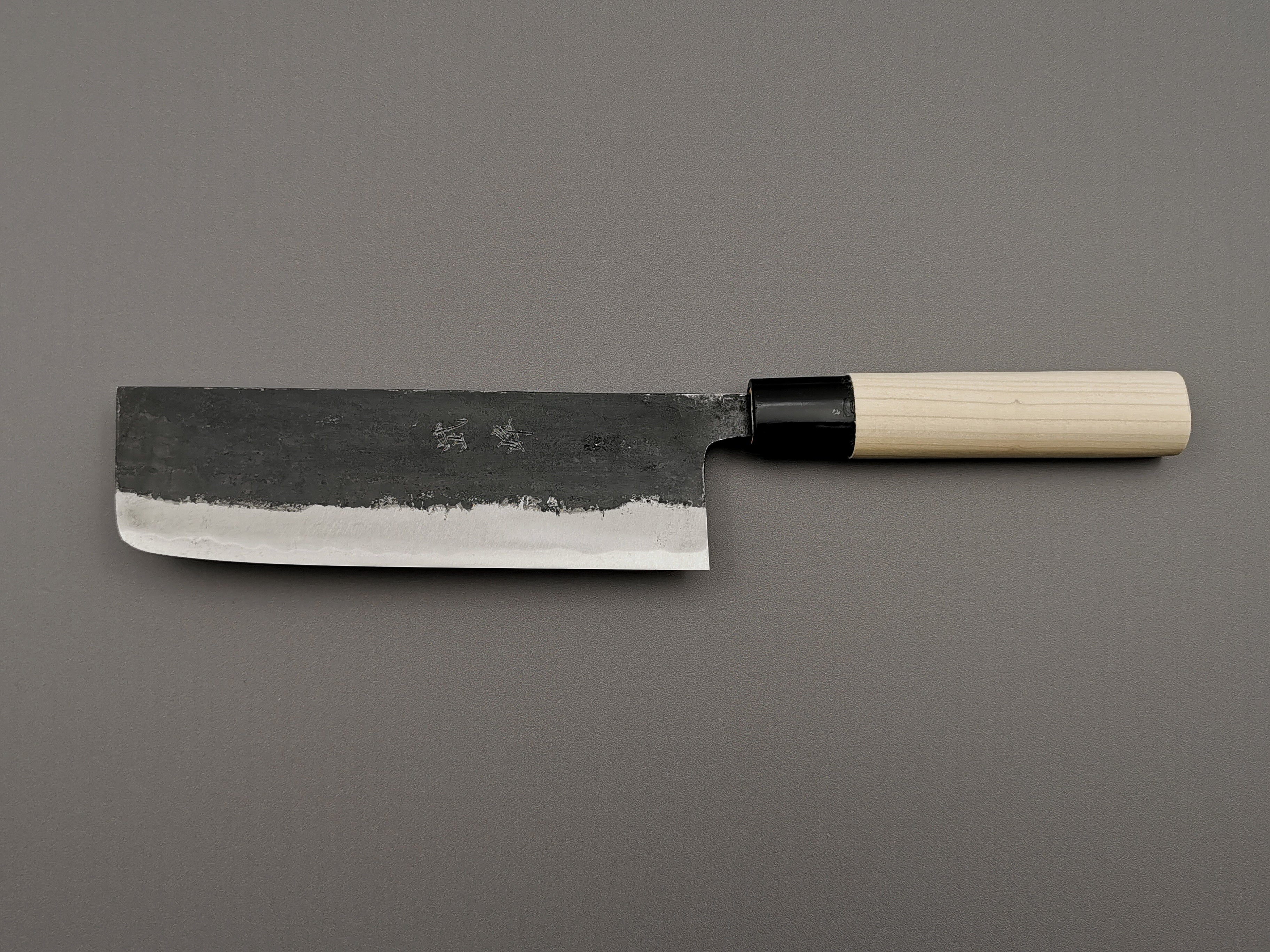 Premium Japanese Takeo Murata Buho Nakiri Knife - High Carbon Steel Vegetable & Herb Chopping Knife for Professional Chefs & Home Cooking - Perfect for Slicing, Dicing & Mincing Vegetables, Herbs & Fruits