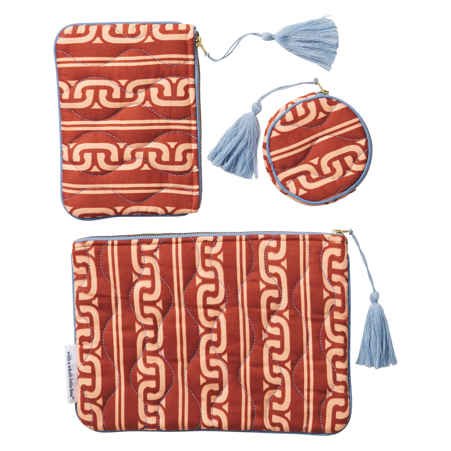 Novia Pouch Set - 3-Piece Waterproof Cosmetic Bags for Travel, Makeup, Toiletries | Compact Storage Organizer for Women & Men | Perfect for Gym, Beach, Office & Daily Essentials