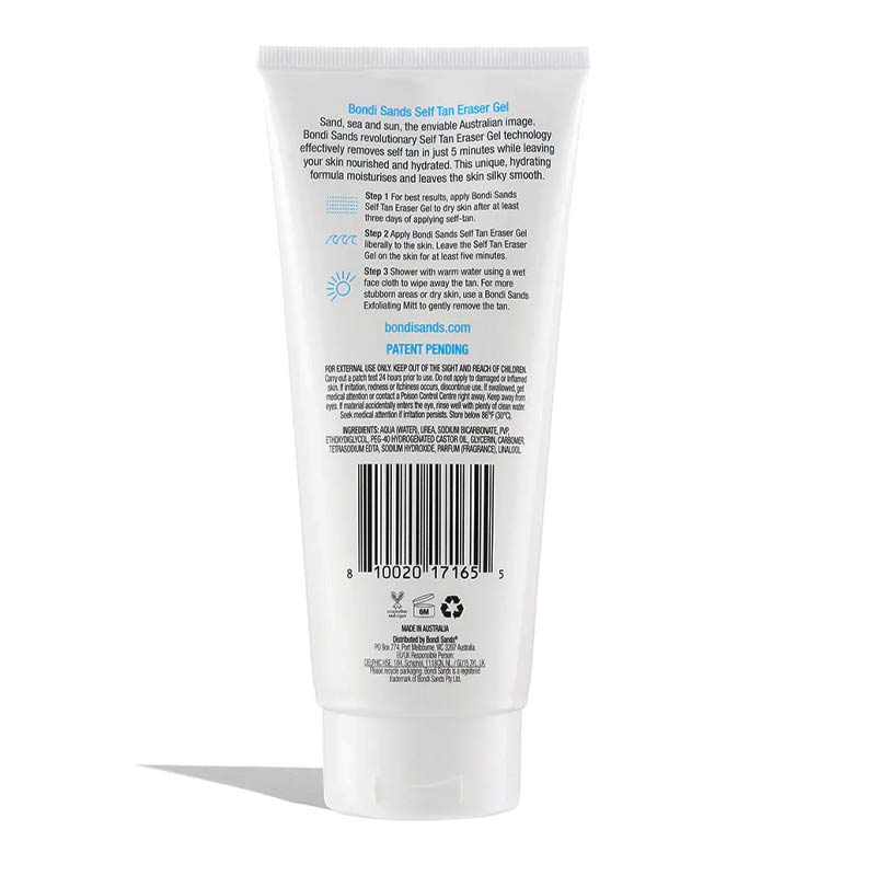 Bondi Sands Self Tan Eraser Gel - Fast Acting Tan Remover for Flawless Skin | Perfect for Pre-Tan Prep & Post-Tan Correction