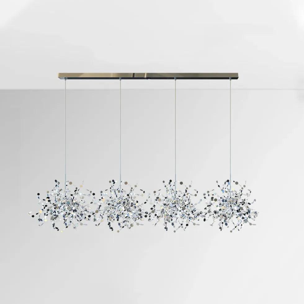 Modern Starlight Kitchen Pendant Light - Dimmable LED Hanging Fixture for Dining Room, Island, Bar & Breakfast Nook